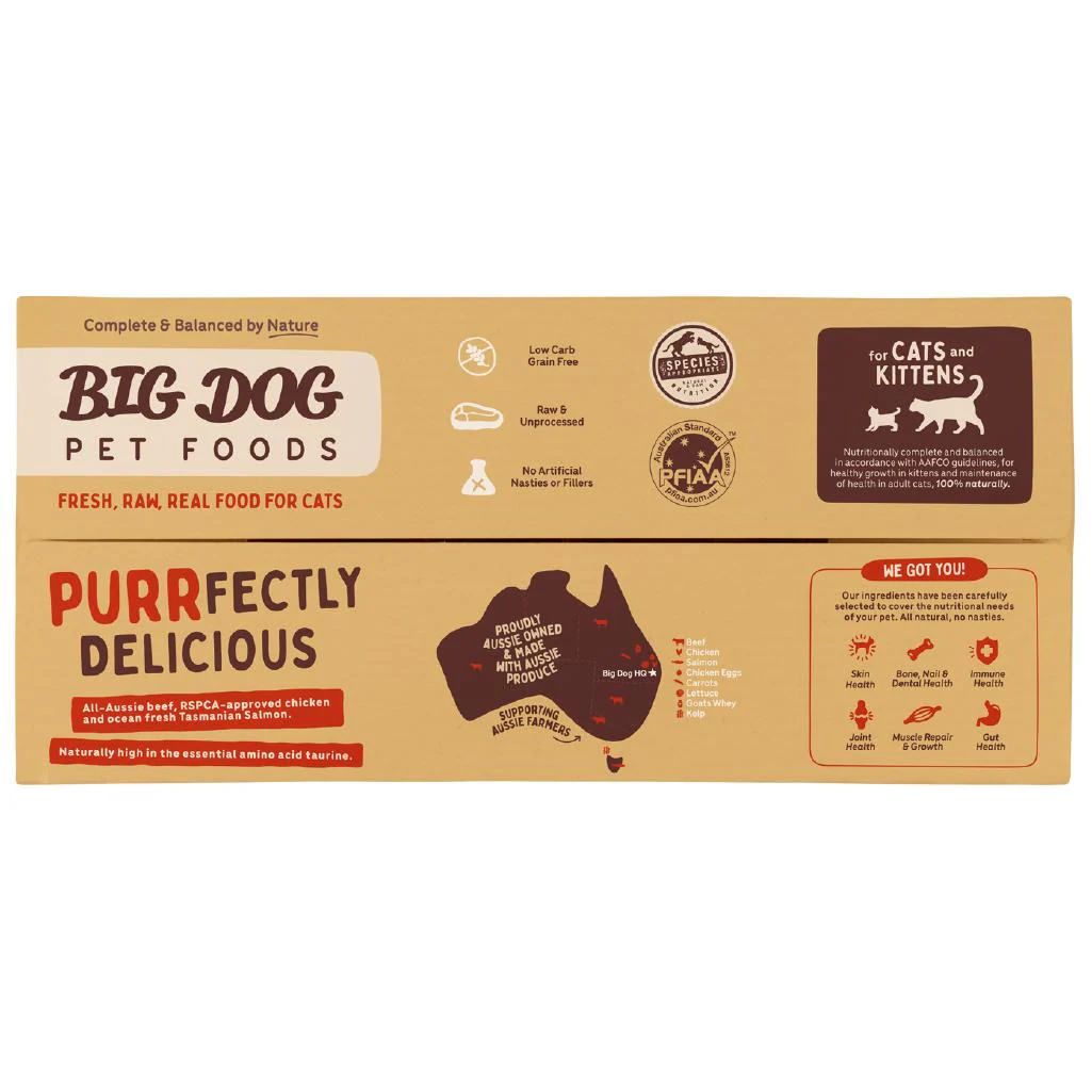 Big Dog for Cats BARF Beef Raw Cat Food 1.38kg (Frozen) - Image 4