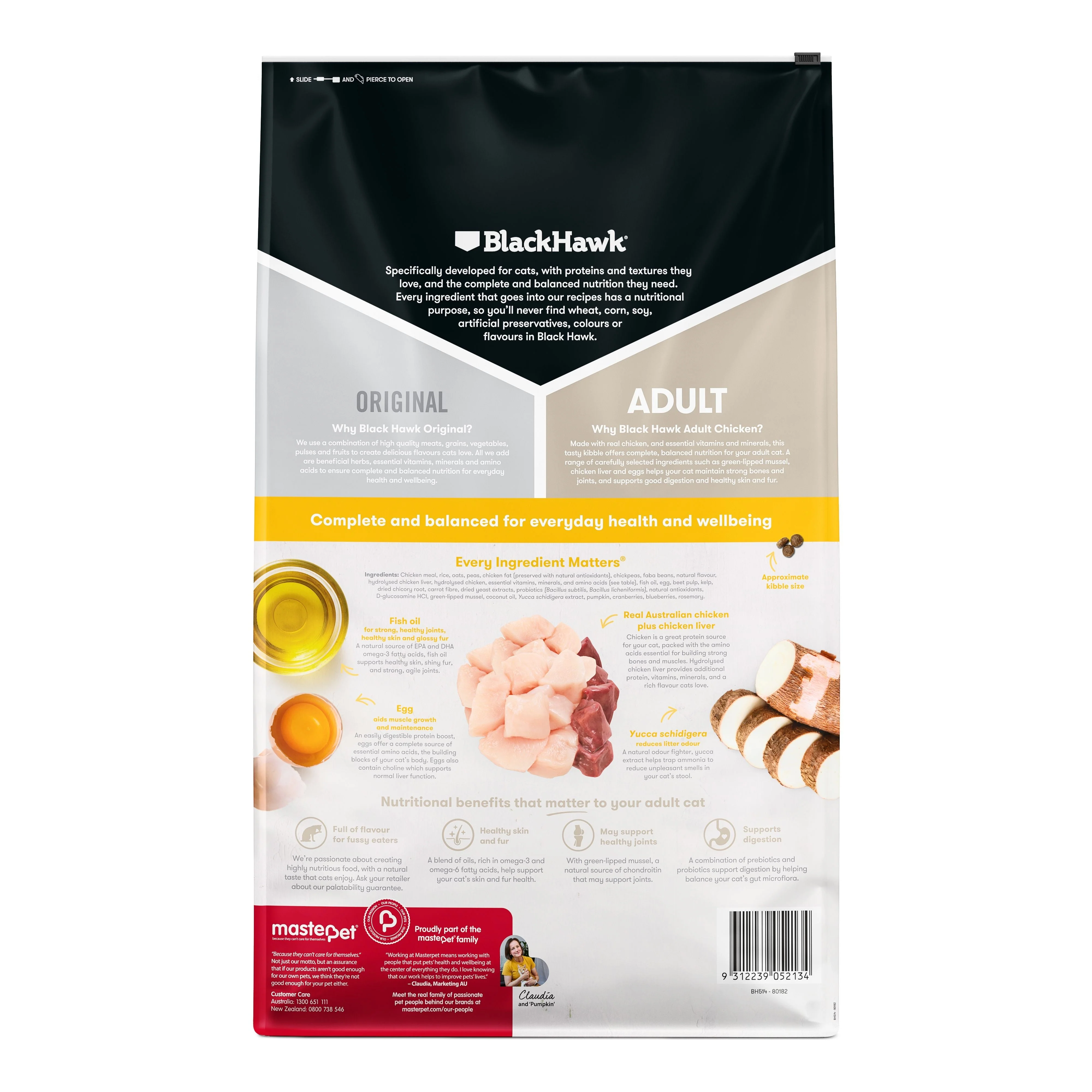 Black Hawk Chicken Cat Dry Food 12kg - Image 2