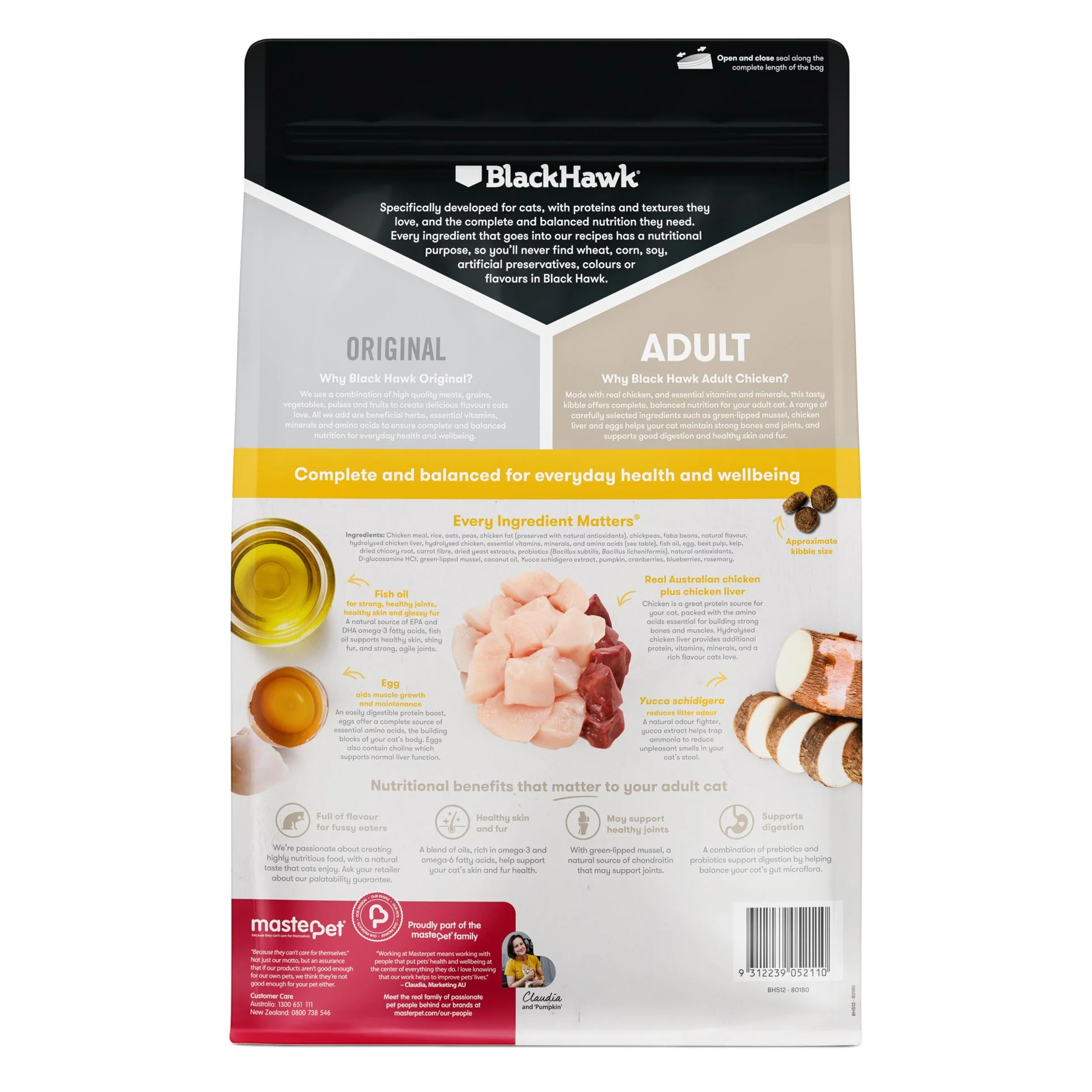 Black Hawk Chicken Cat Dry Food 2kg - Image 2