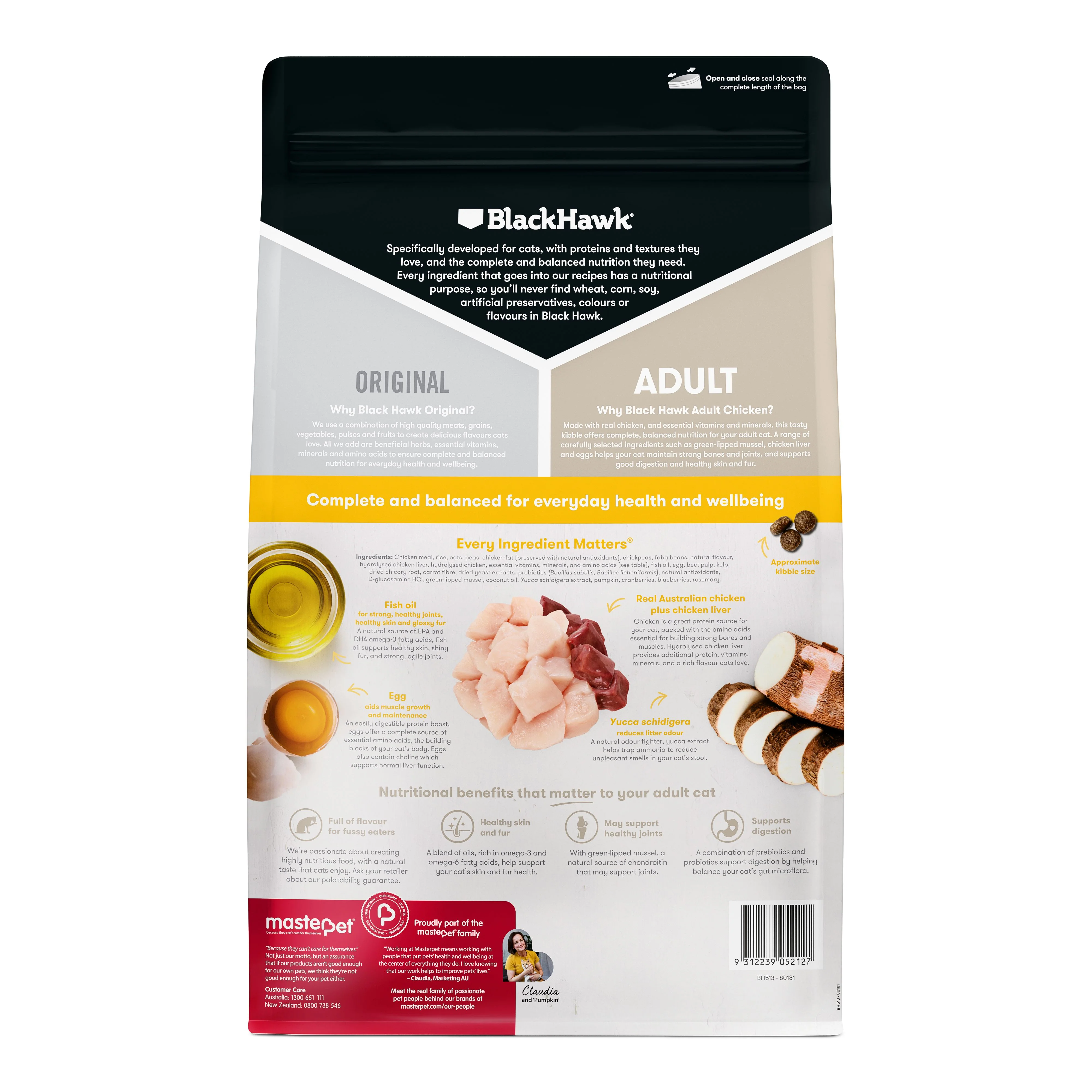 Black Hawk Chicken Cat Dry Food 4kg - Image 2