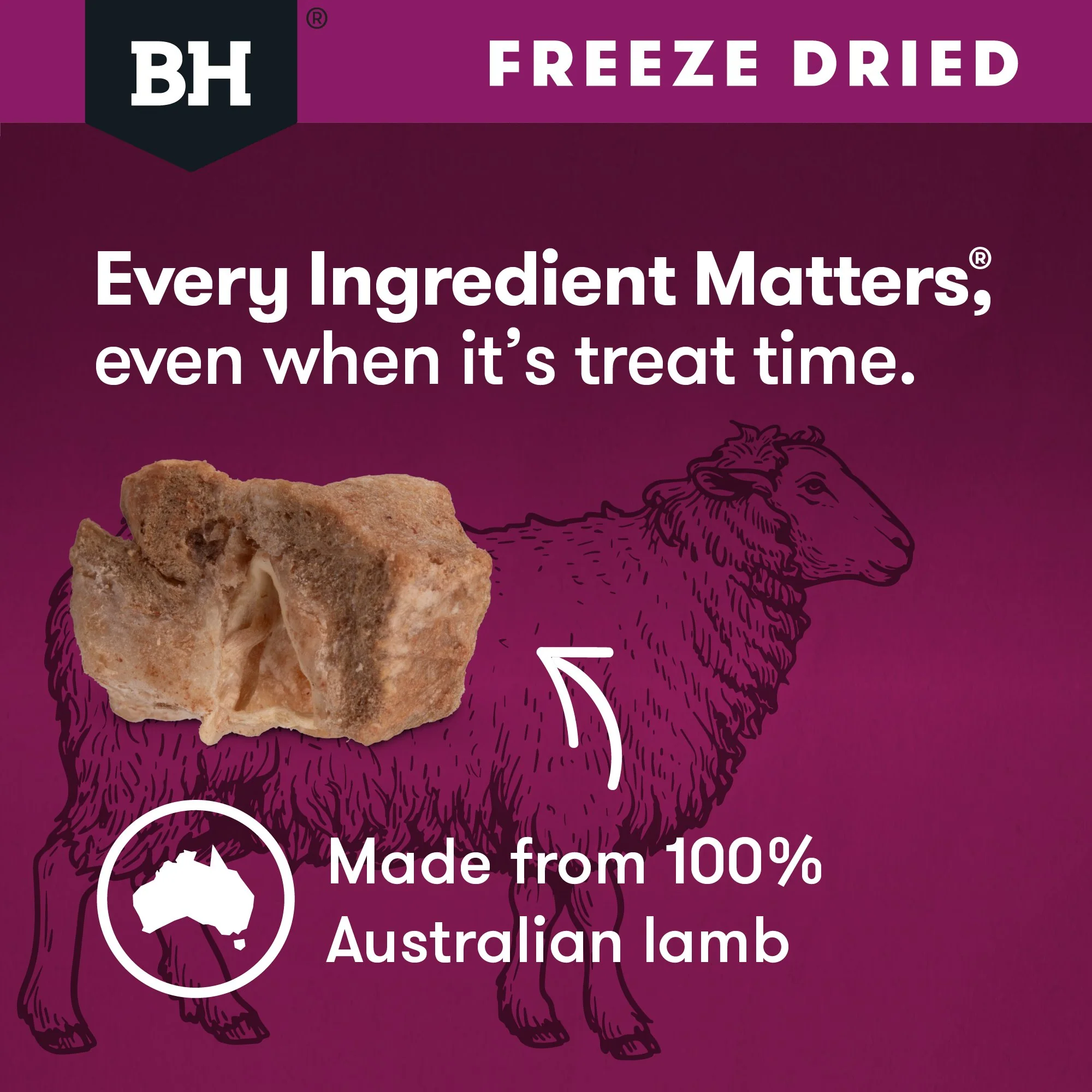 Black Hawk Freeze Dried Lamb Dog Treats 50g - Image 11
