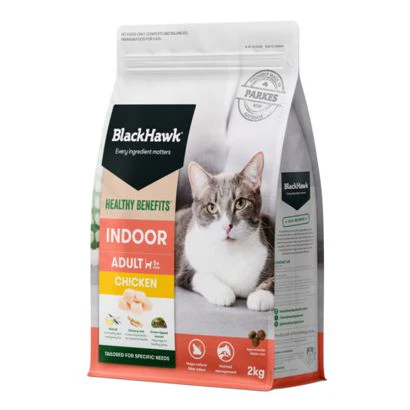 Black Hawk Healthy Benefits Indoor Chicken Cat Dry Food 2kg - Image 3