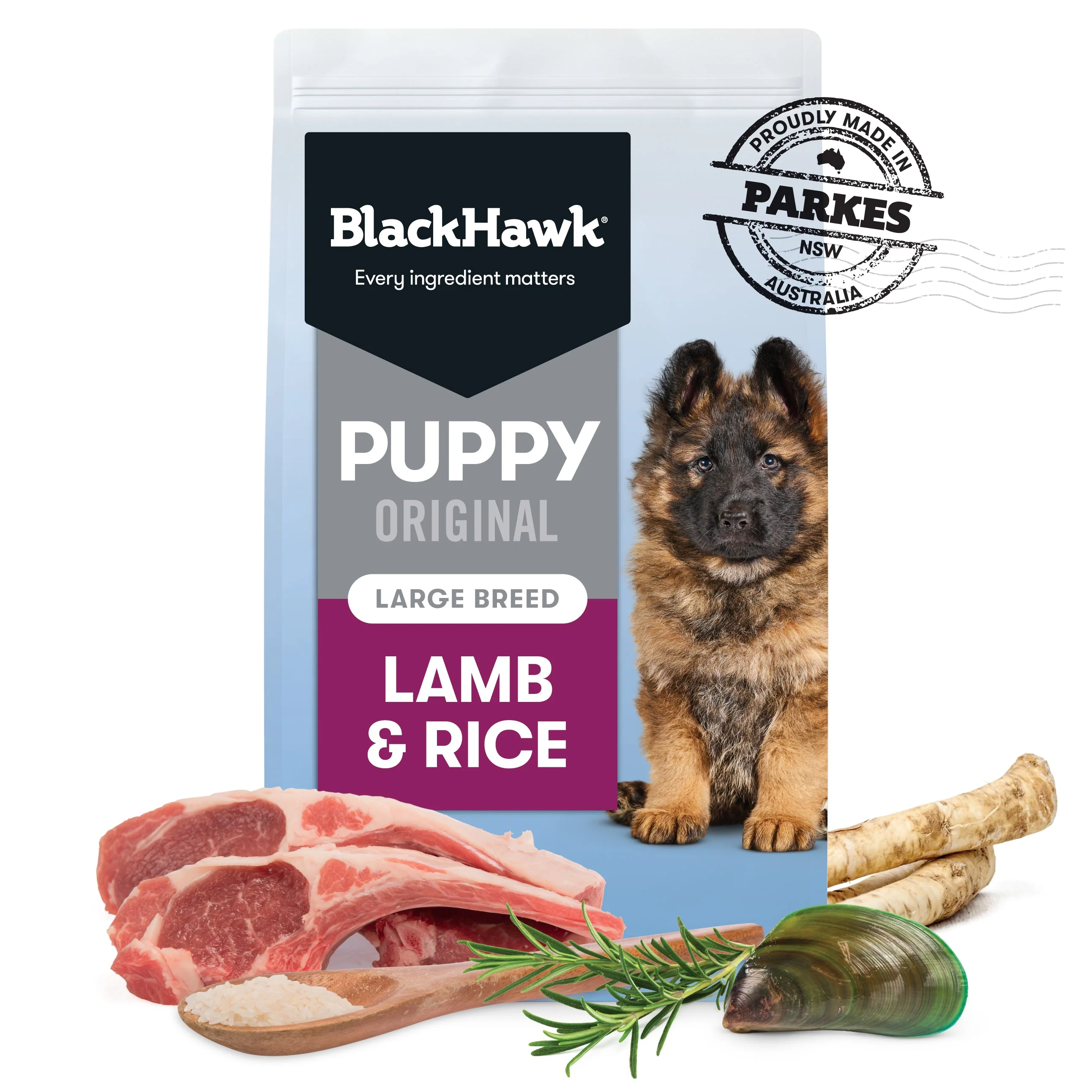 Black Hawk Lamb and Rice Large Breed Puppy Dry Dog Food 10kg - Image 3