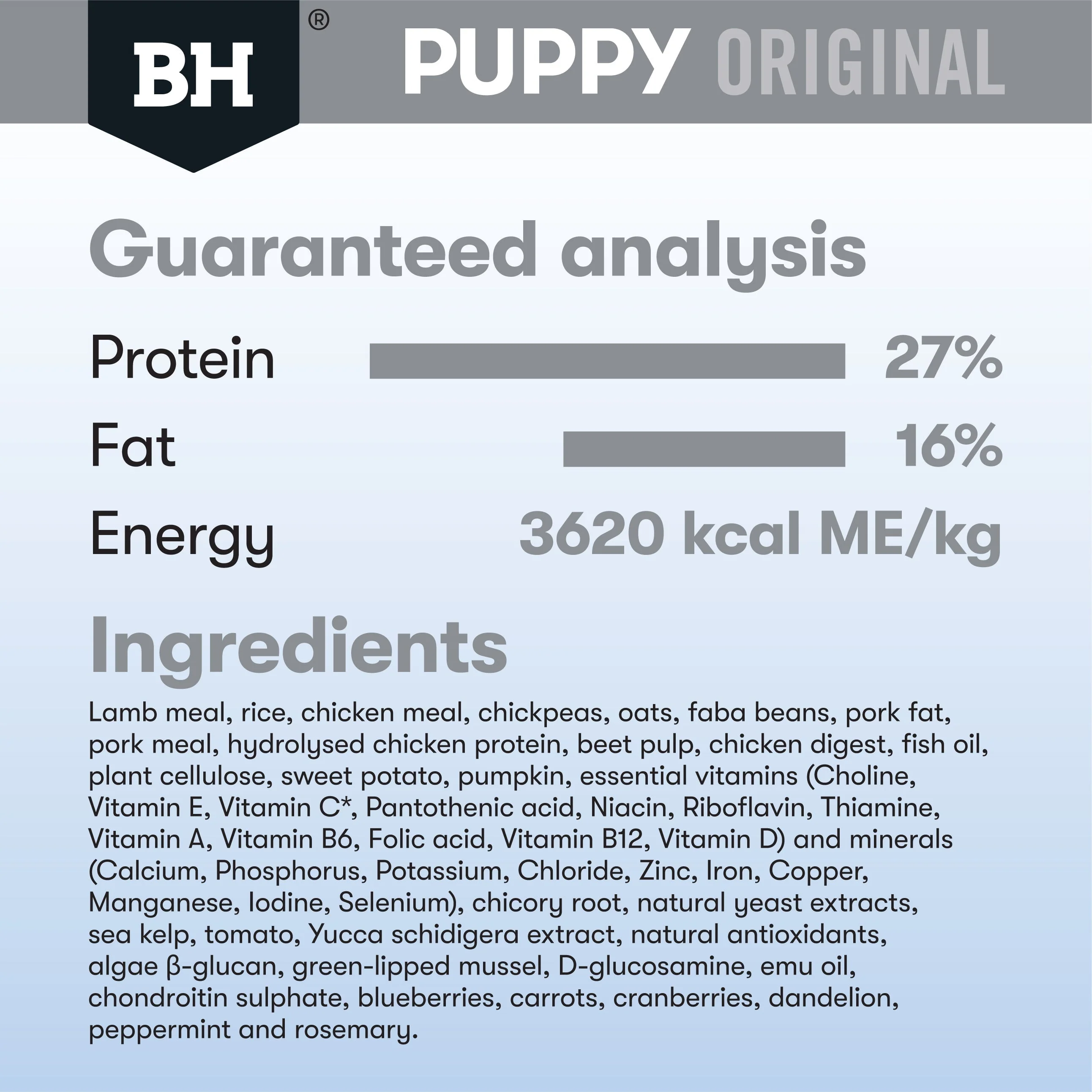 Black Hawk Lamb and Rice Large Breed Puppy Dry Dog Food 20kg - Image 9