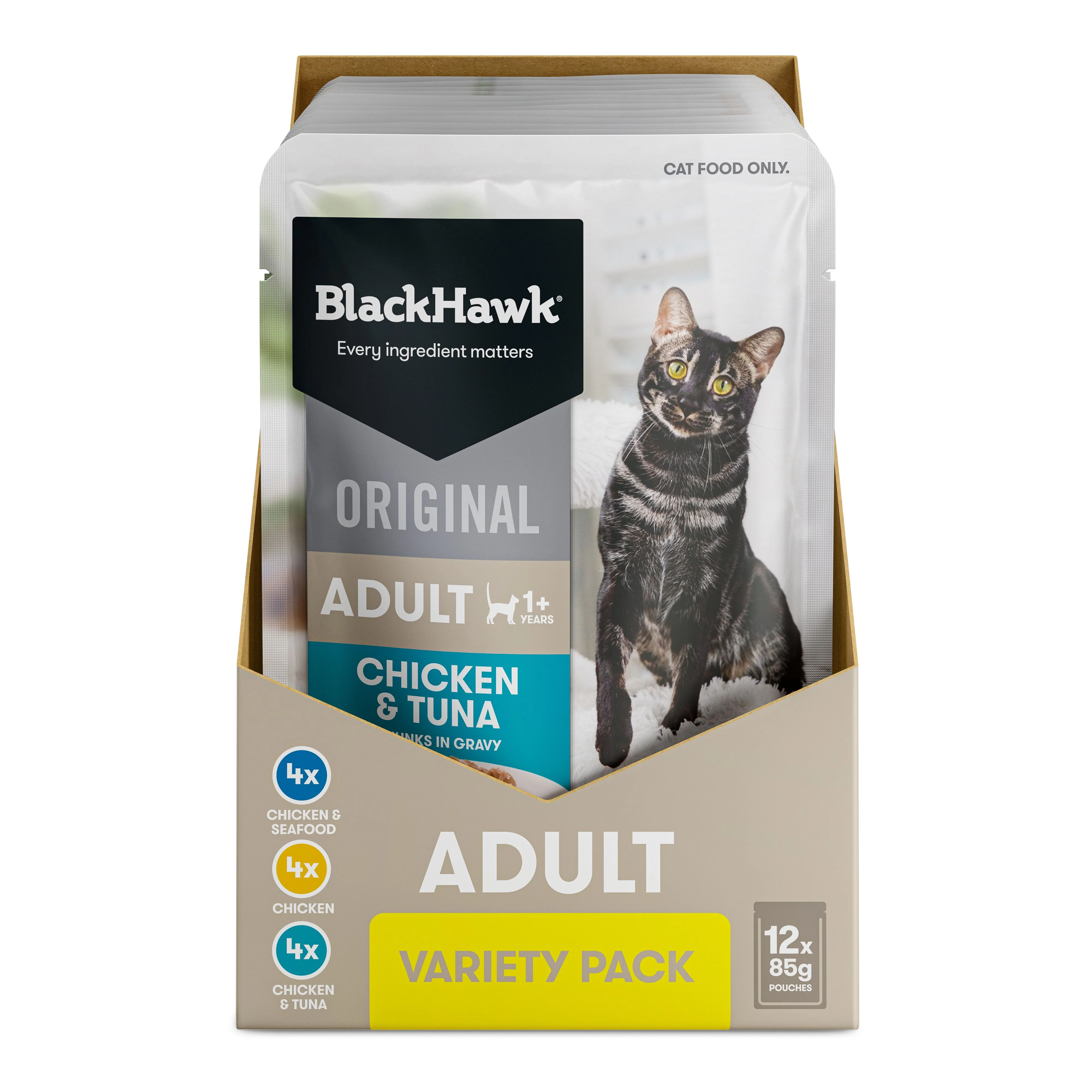 Black Hawk Variety Pack Cat Wet Food 85g x 12 - Image 4