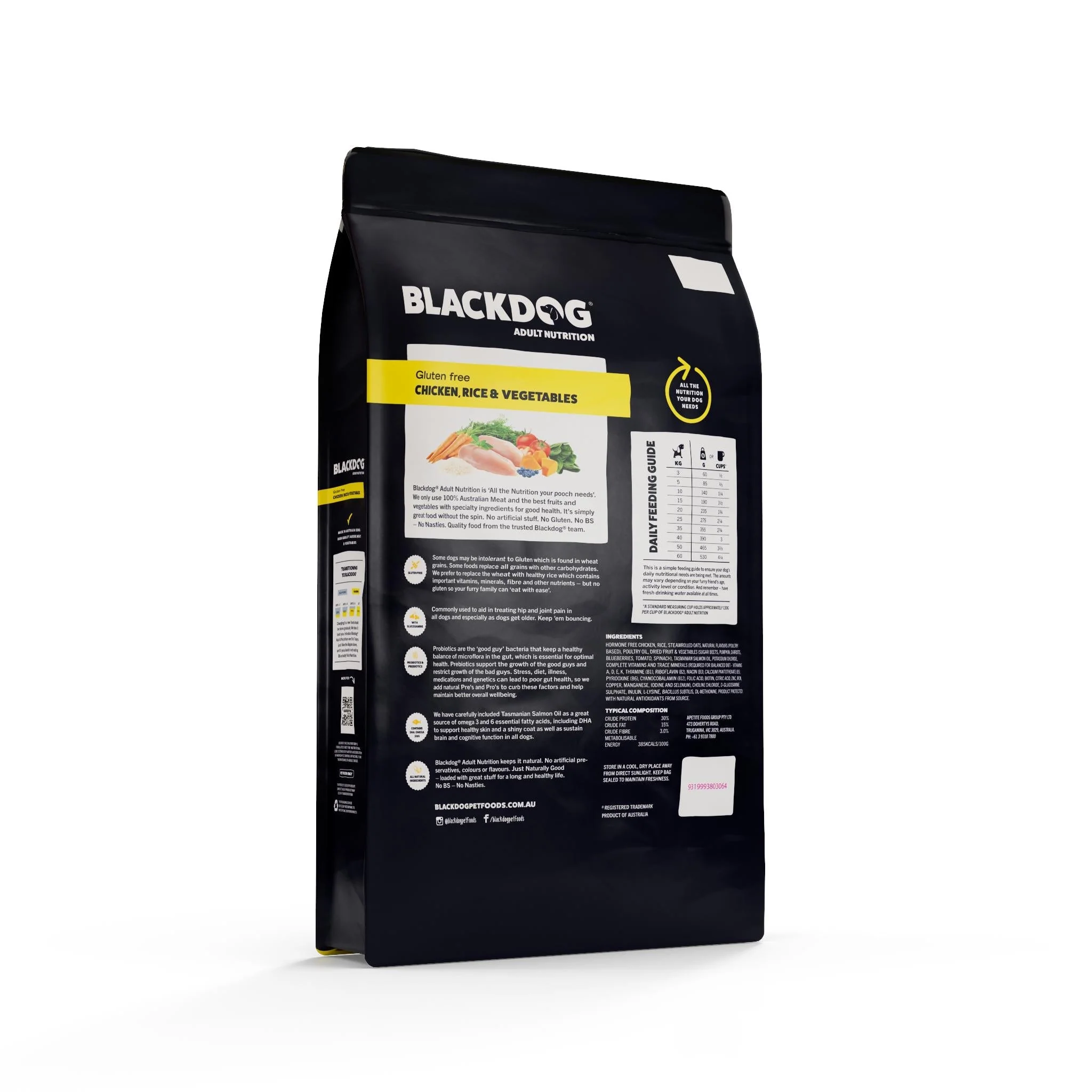 Blackdog Chicken Rice and Vegetables Puppy Dry Dog Food 6kg - Image 2