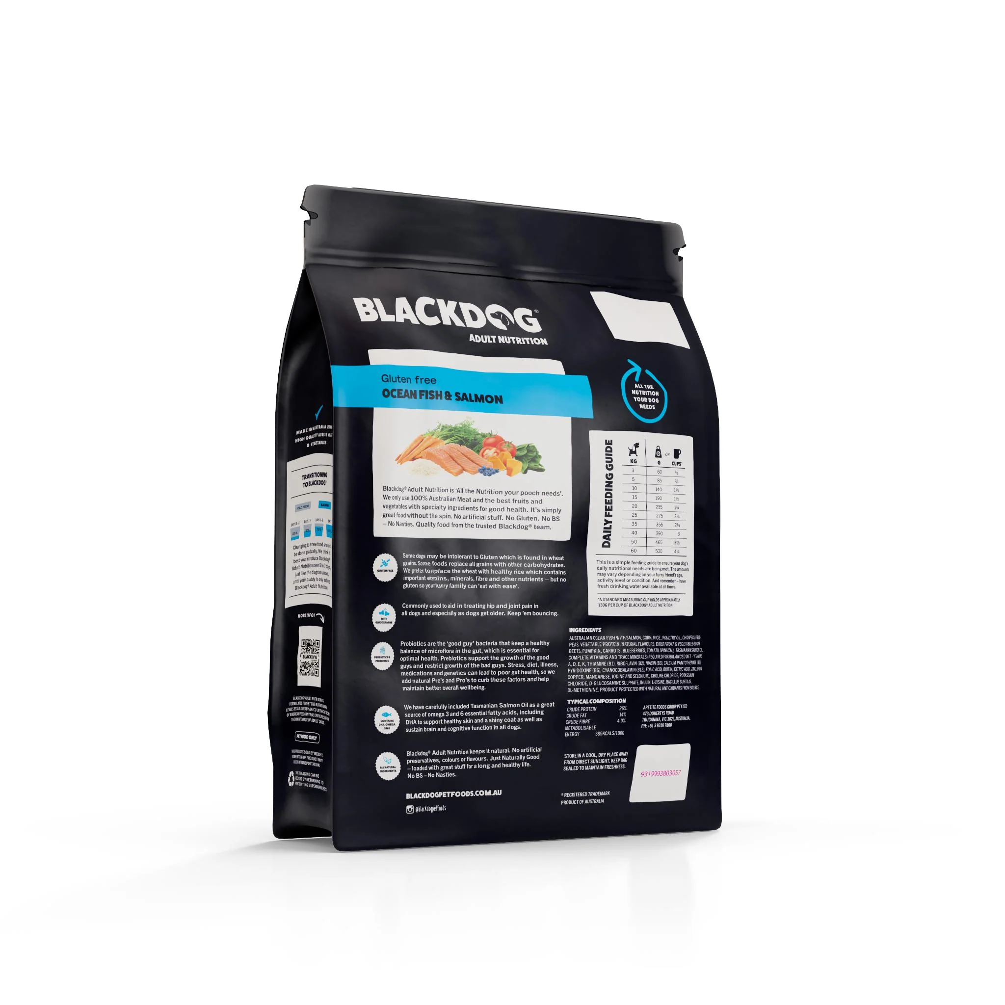 Blackdog Ocean Fish Salmon Rice and Vegetables Adult Dry Dog Food 2.5kg - Image 2
