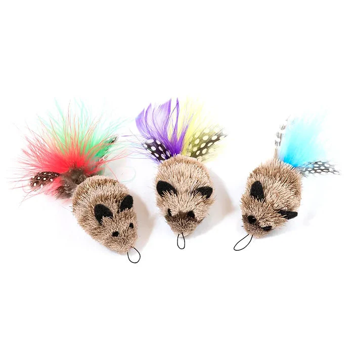 Cat Lures Interactive Replacement Feather Mouse - Image 2