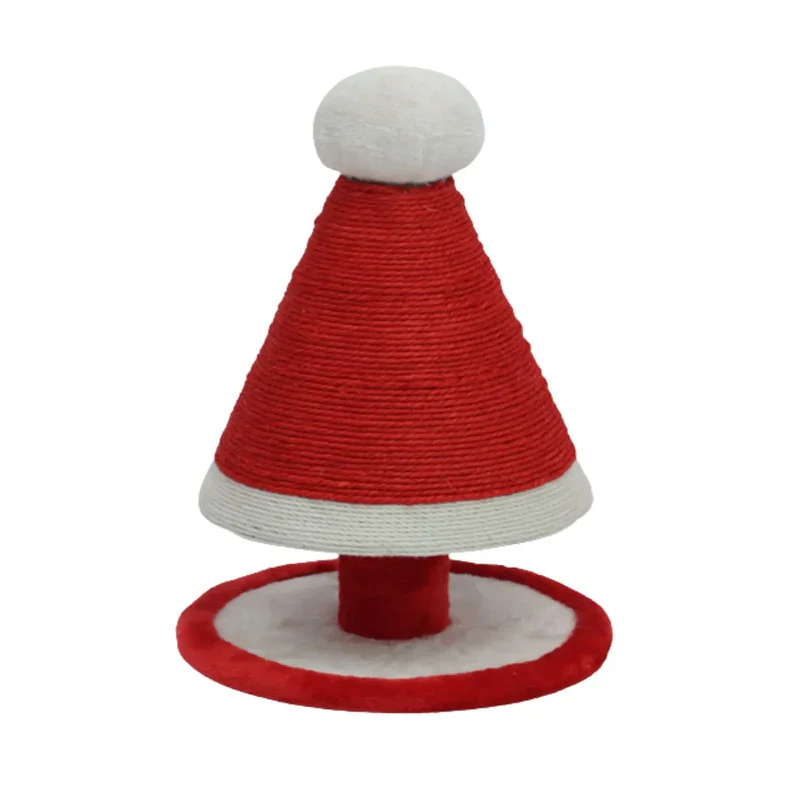 Cattitude Christmas Cat Scratcher Santa Hat ***