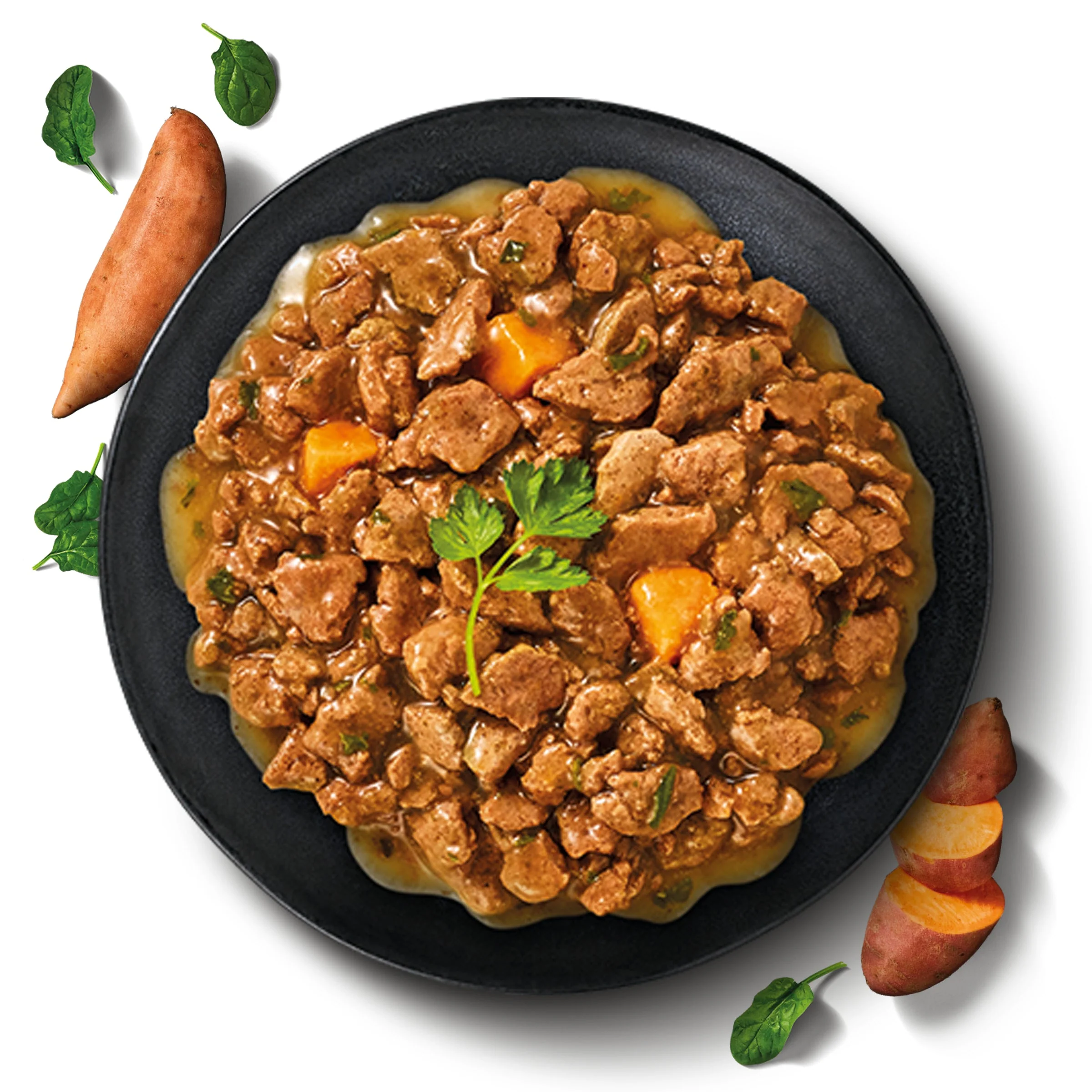 Dine Farm Collection Salmon Sweet Potato and Spinach Adult Cat Wet Food 85g x 28 - Image 2