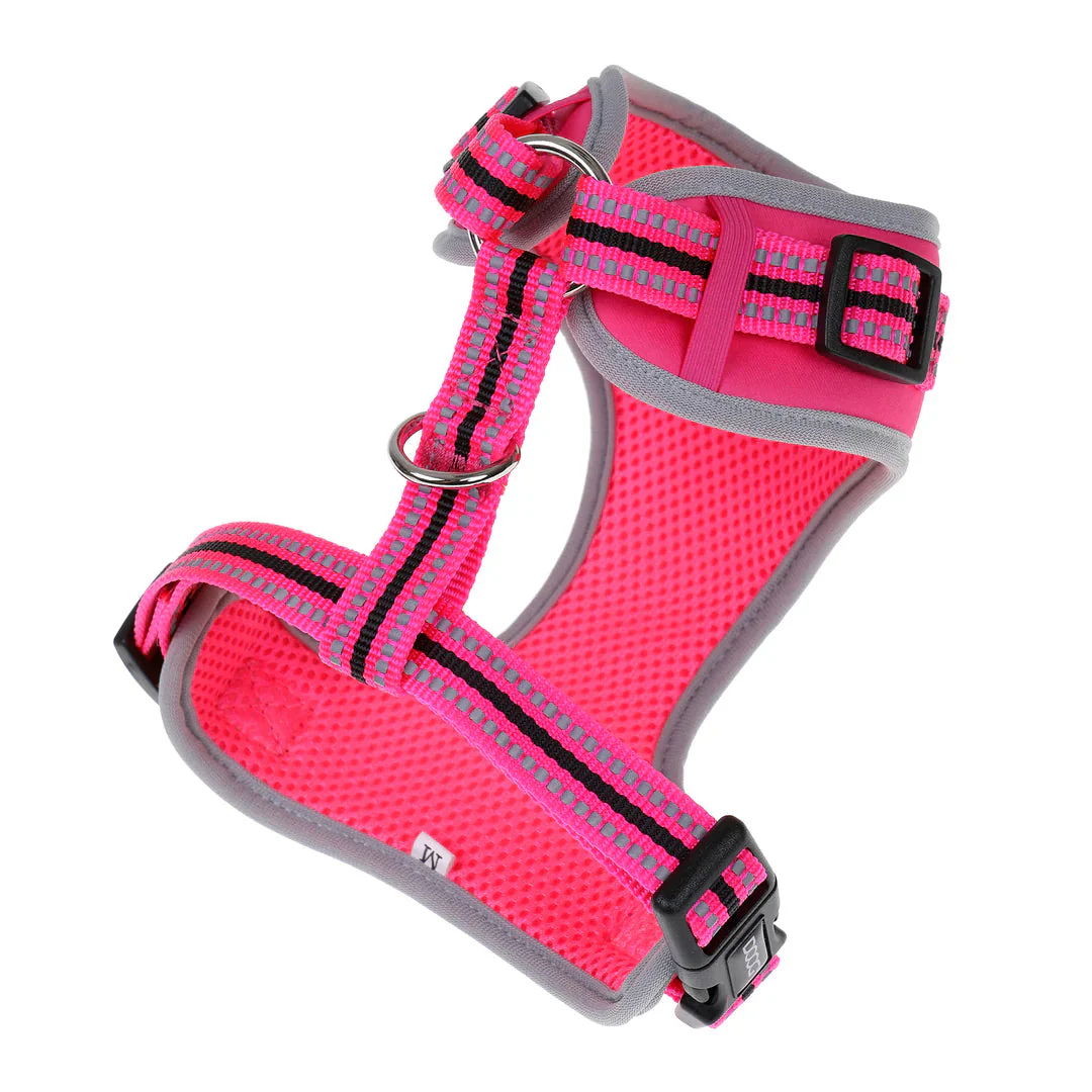DOOG Neoflex Neoprene Lady Neon Pink Dog Harness Medium - Image 2