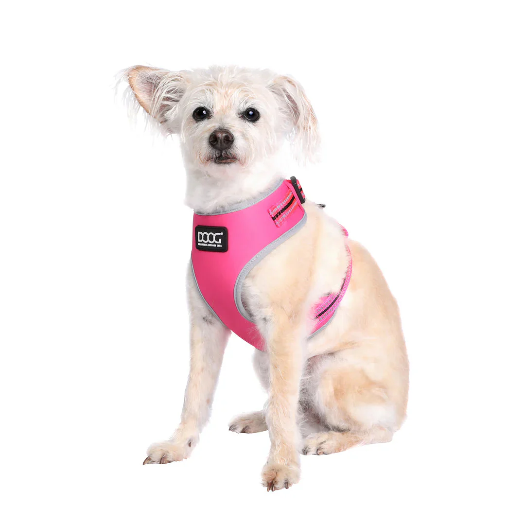 DOOG Neoflex Neoprene Lady Neon Pink Dog Harness Medium - Image 3