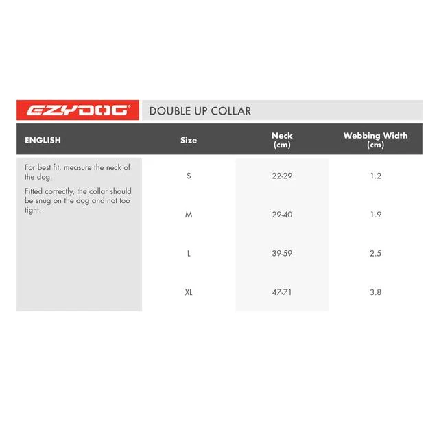 EzyDog Double Up Dog Collar Large Black - Image 4