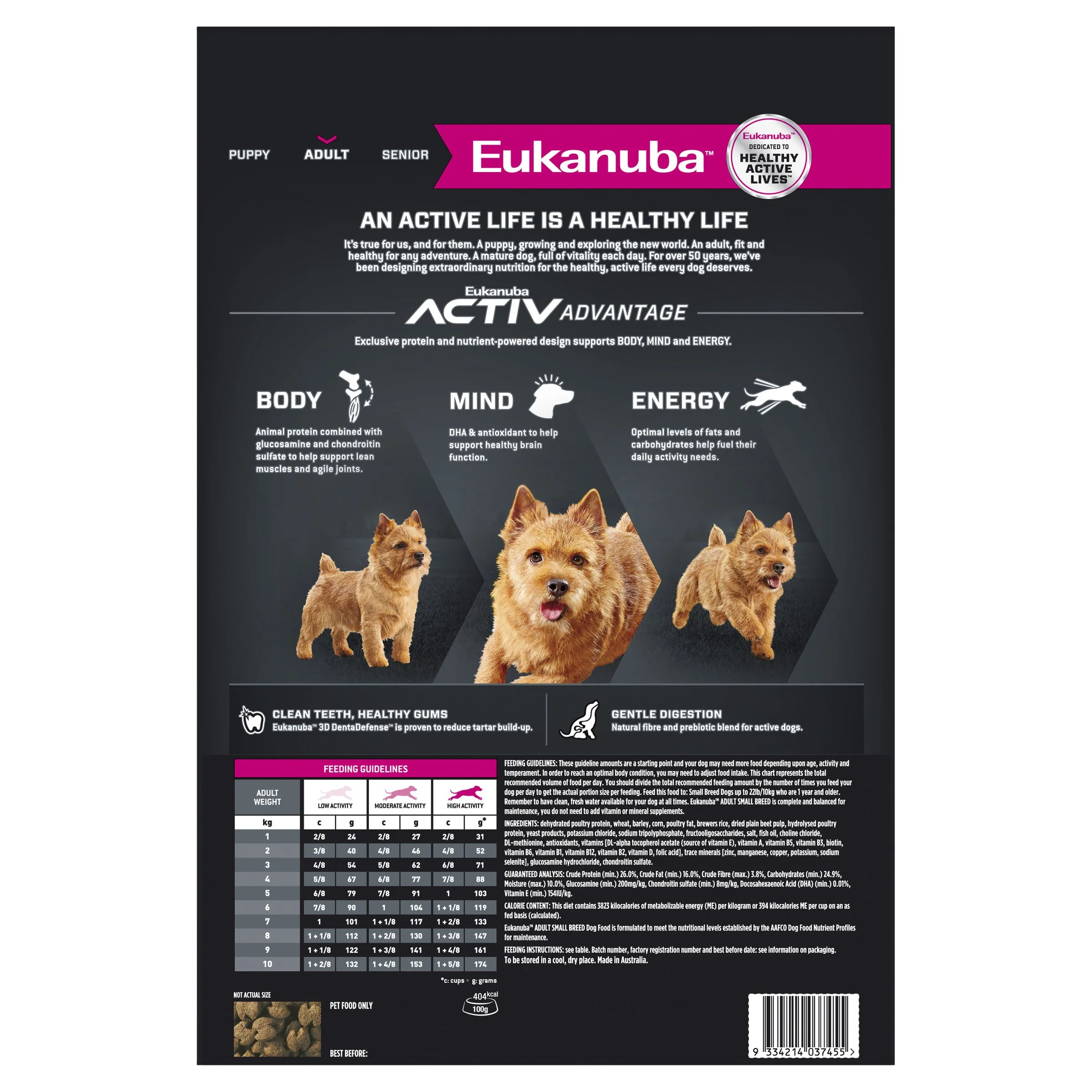 Eukanuba Dog Adult Small Breed Dry Food 3kg - Image 3