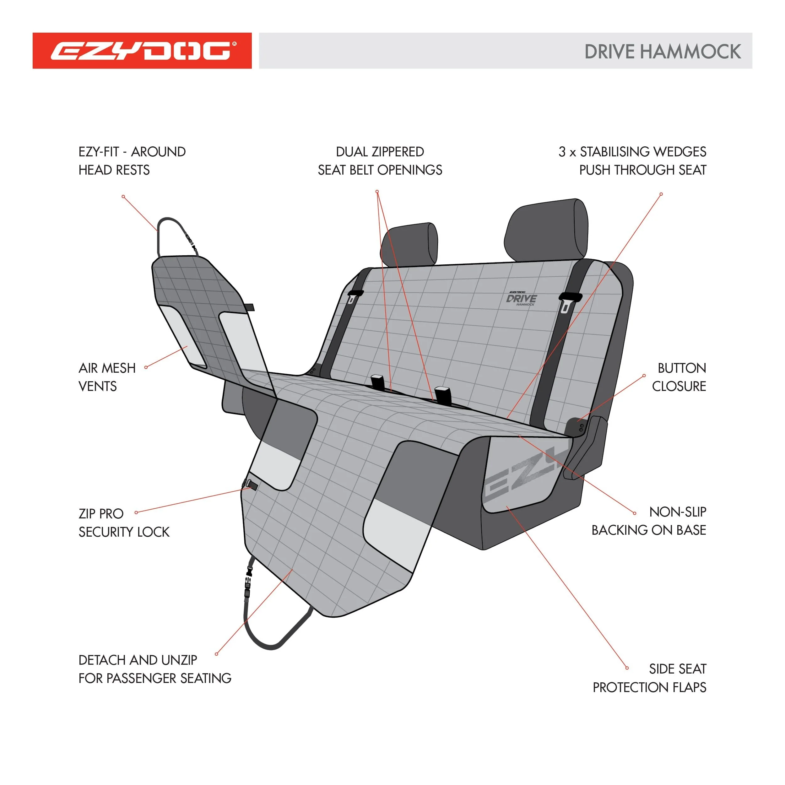 EzyDog Drive Car Hammock - Image 8