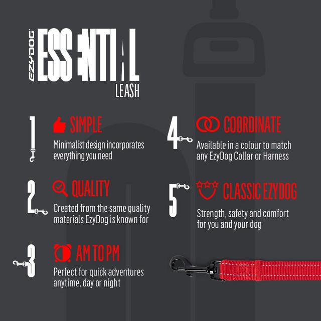 EzyDog Essential Dog Lead Black - Image 3