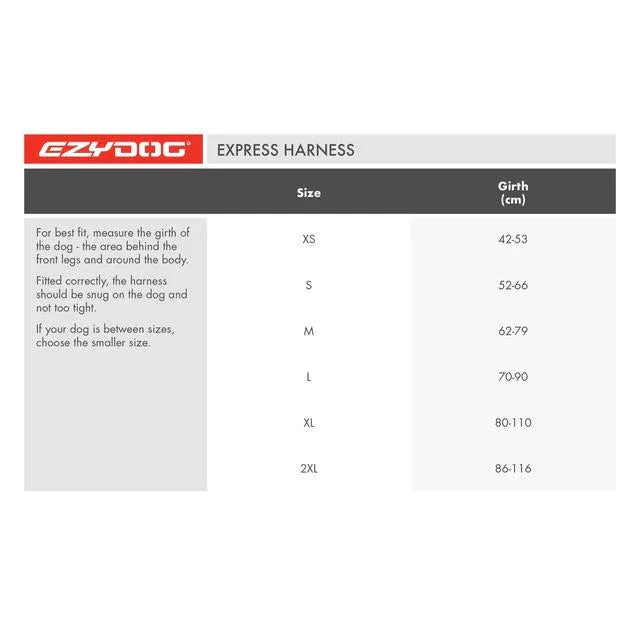 EzyDog Express Red Dog Harness Extra Extra Small - Image 6
