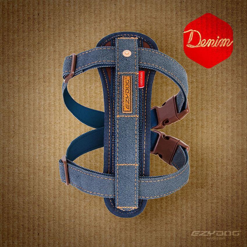 EzyDog Chestplate Dog Harness Denim Extra Large - Image 6