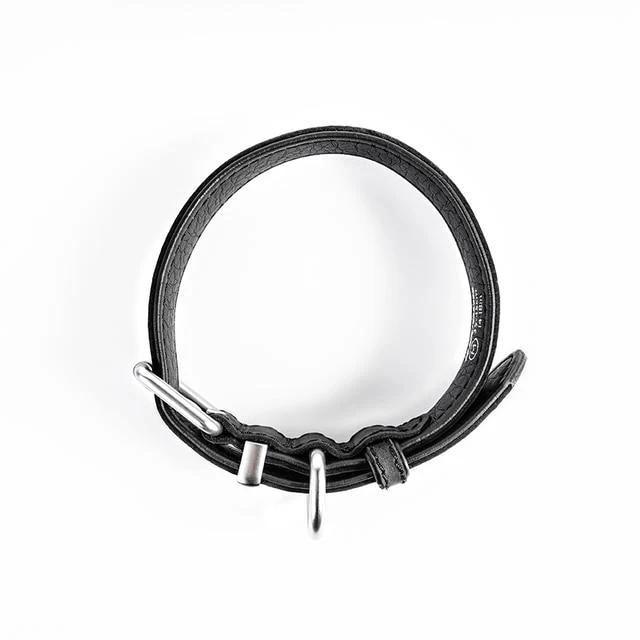 EzyDog Oxford Leather Dog Collar Black Small - Image 3