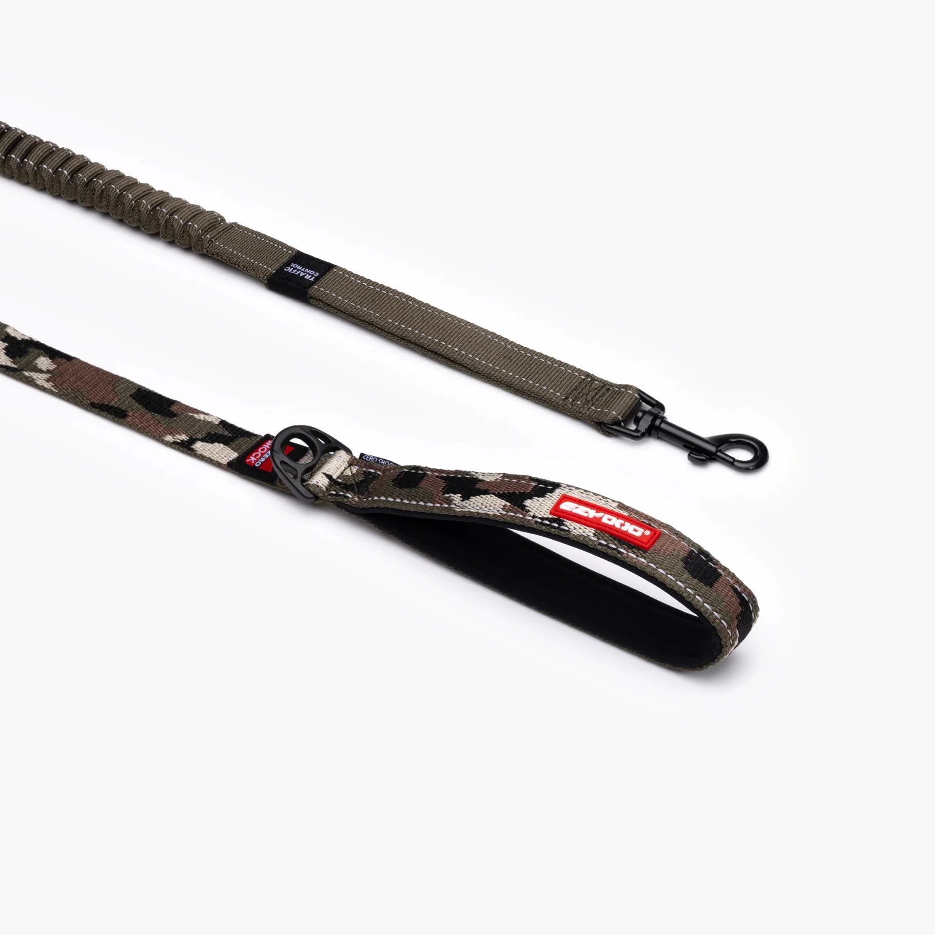 EzyDog Zero Shock Dog Lead Green Camo Large 48inch - Image 2