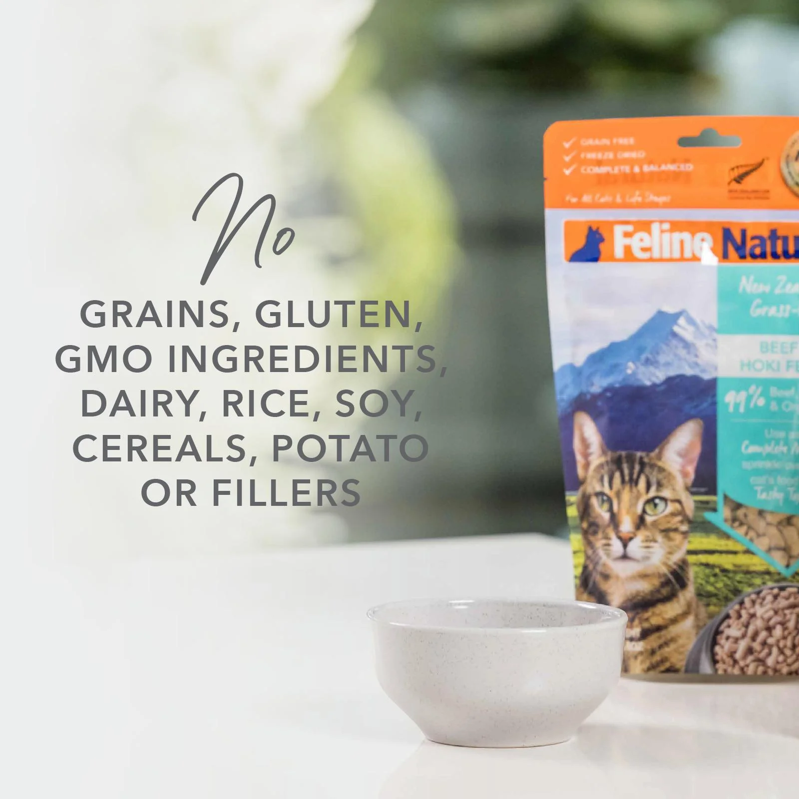 Feline Natural Beef and Hoki Feast Freeze Dried Cat Food 100g - Image 6