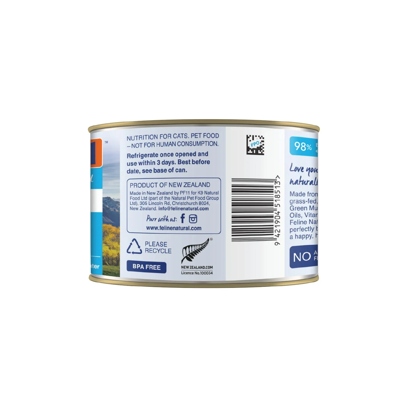 Feline Natural Beef Feast Wet Cat Food 170g - Image 4