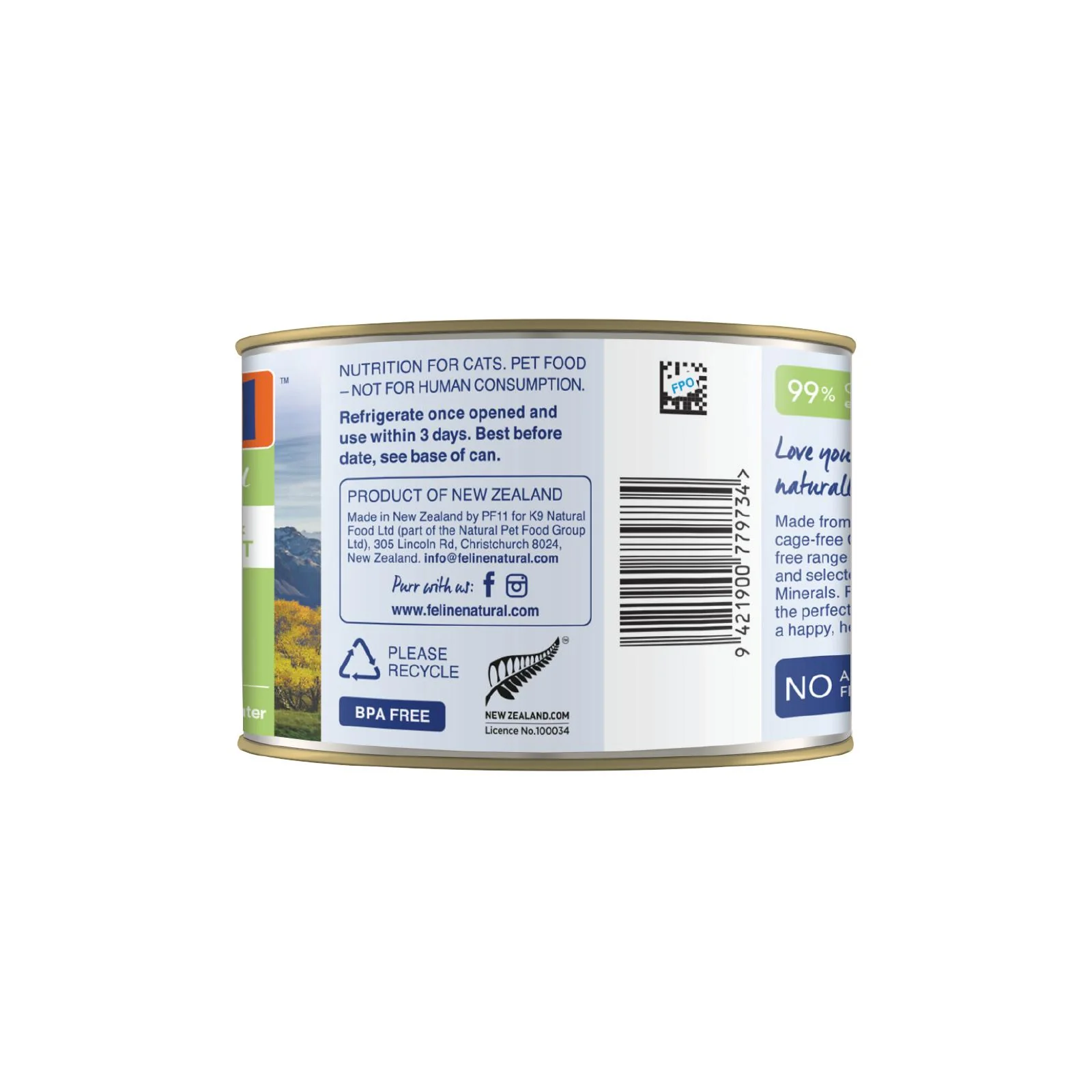 Feline Natural Chicken and Lamb Feast Wet Cat Food 170g x 12 - Image 4