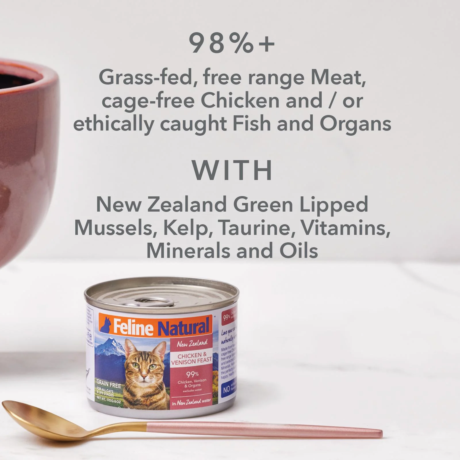 Feline Natural Chicken and Lamb Feast Wet Cat Food 170g x 12 - Image 7