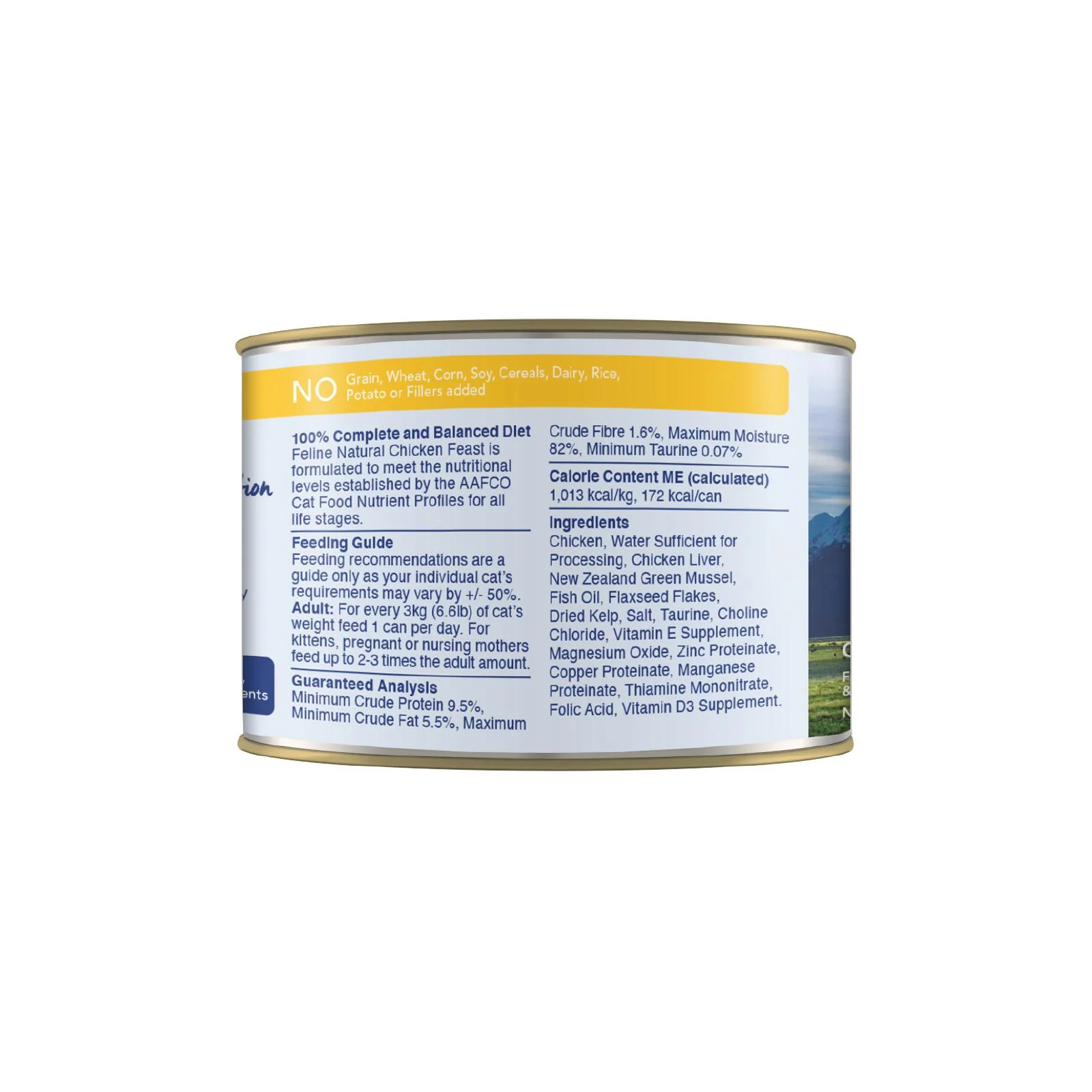 Feline Natural Chicken Feast Wet Cat Food 170g x 12 - Image 3