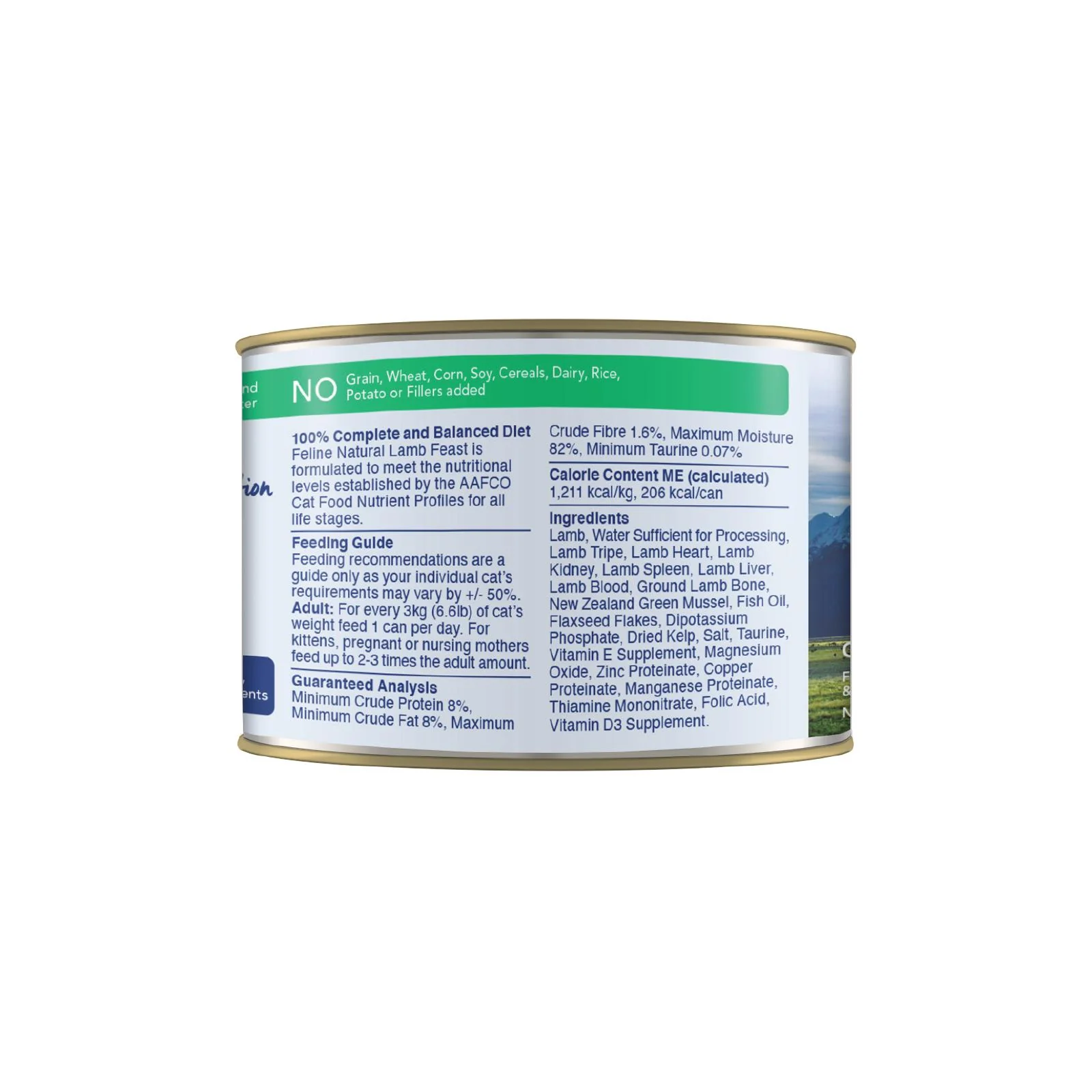 Feline Natural Lamb Feast Wet Cat Food 170g x 12 - Image 3