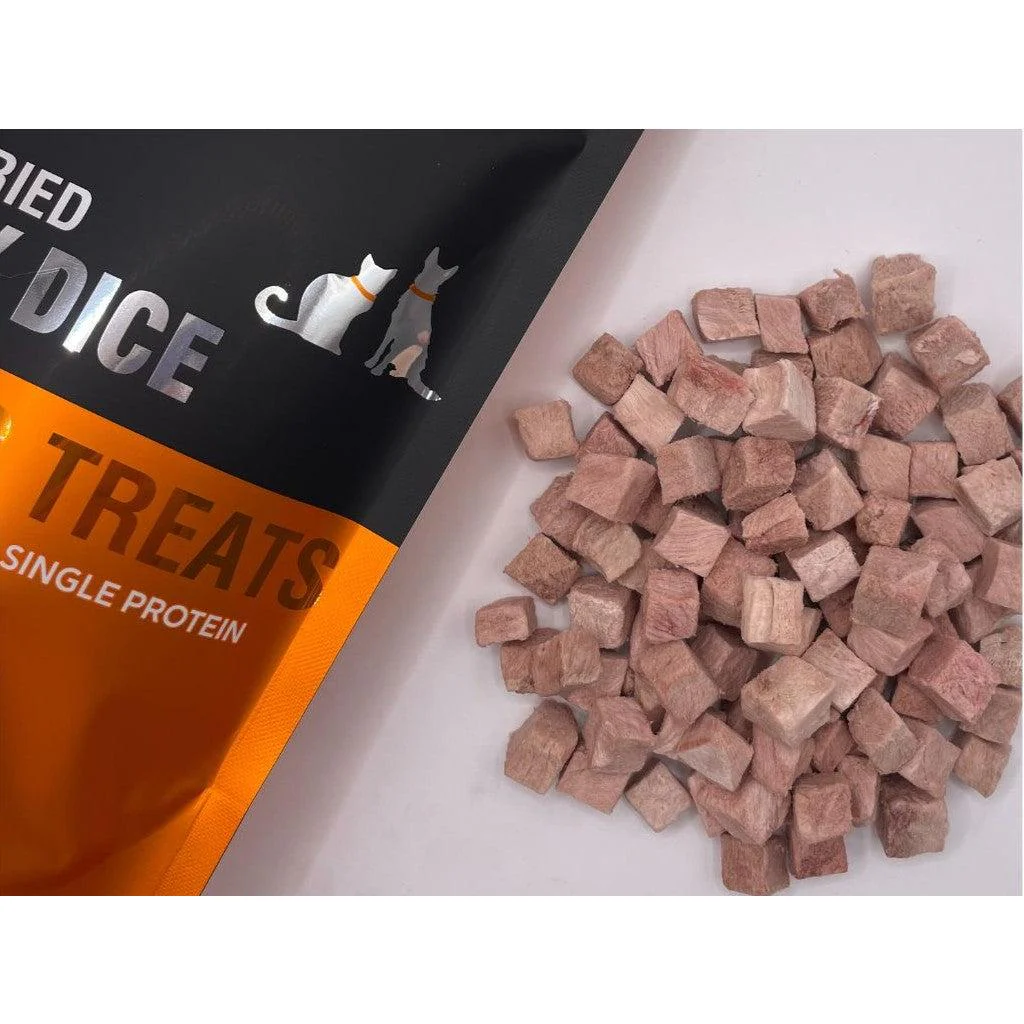 Freeze Dry Australia Turkey Dice Natural Treats for Cats and Dogs 100g - Image 2