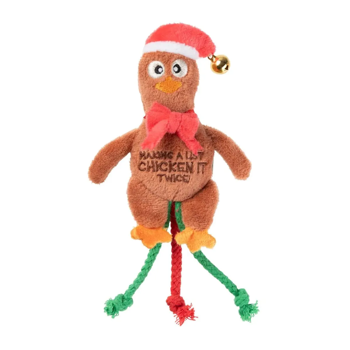 Fuzzyard Christmas Chicken It Twice Chook Cat Toy ***