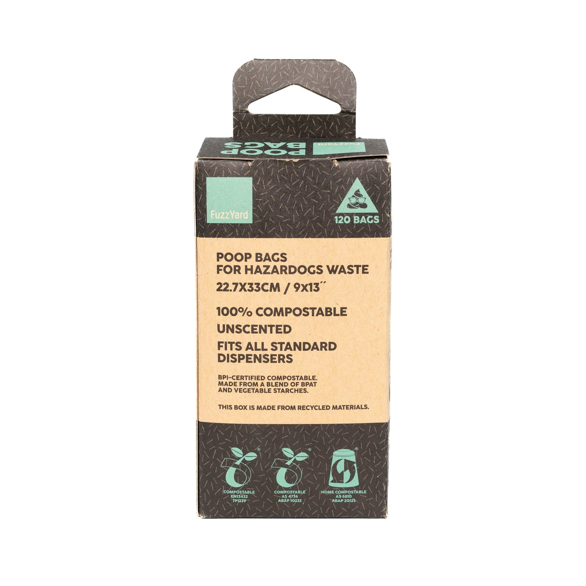 FuzzYard Compostable Dog Poop Bags 8 Rolls - Image 2