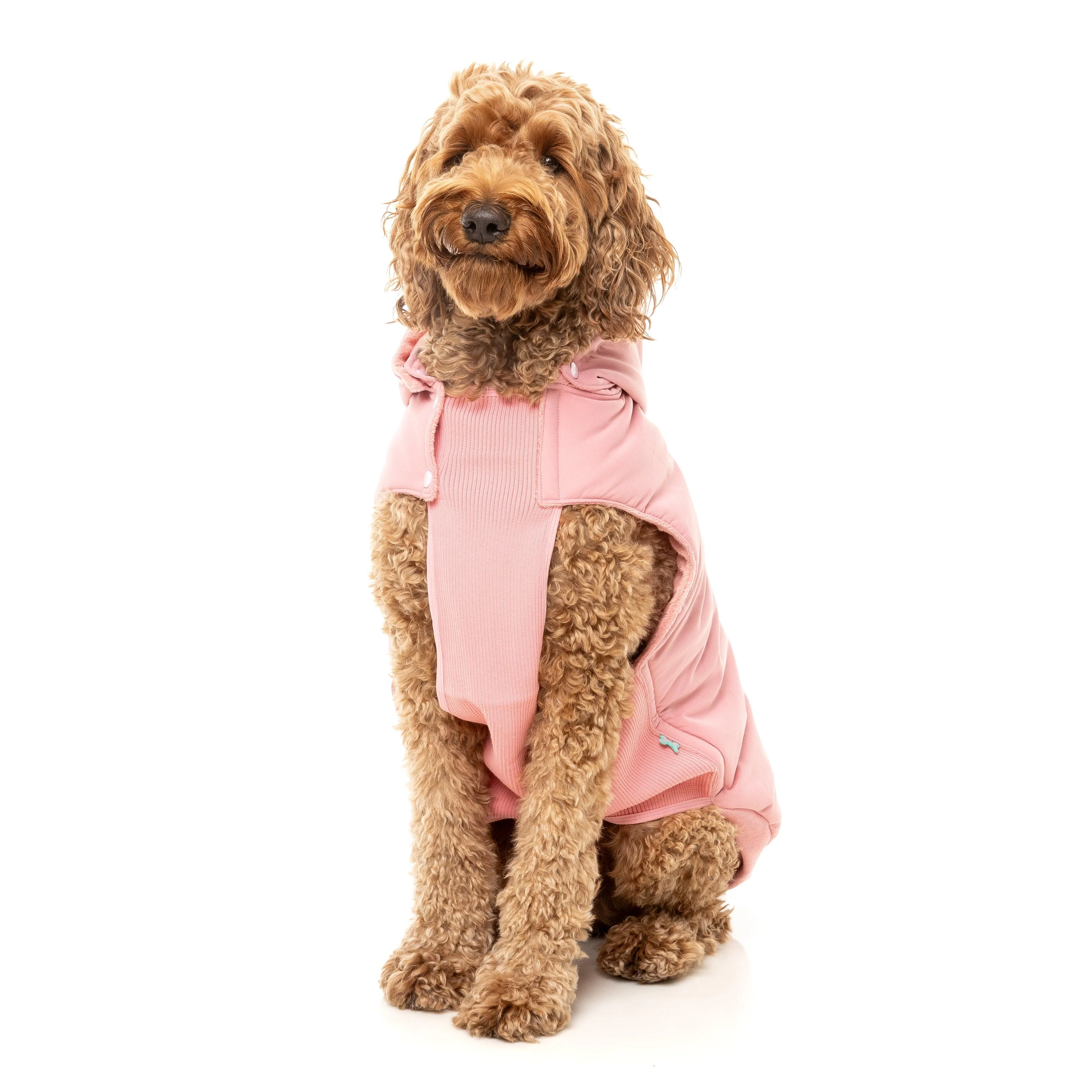 FuzzYard Dog Apparel Essential Padded Hooded Jacket Pink Size 7 *** - Image 3