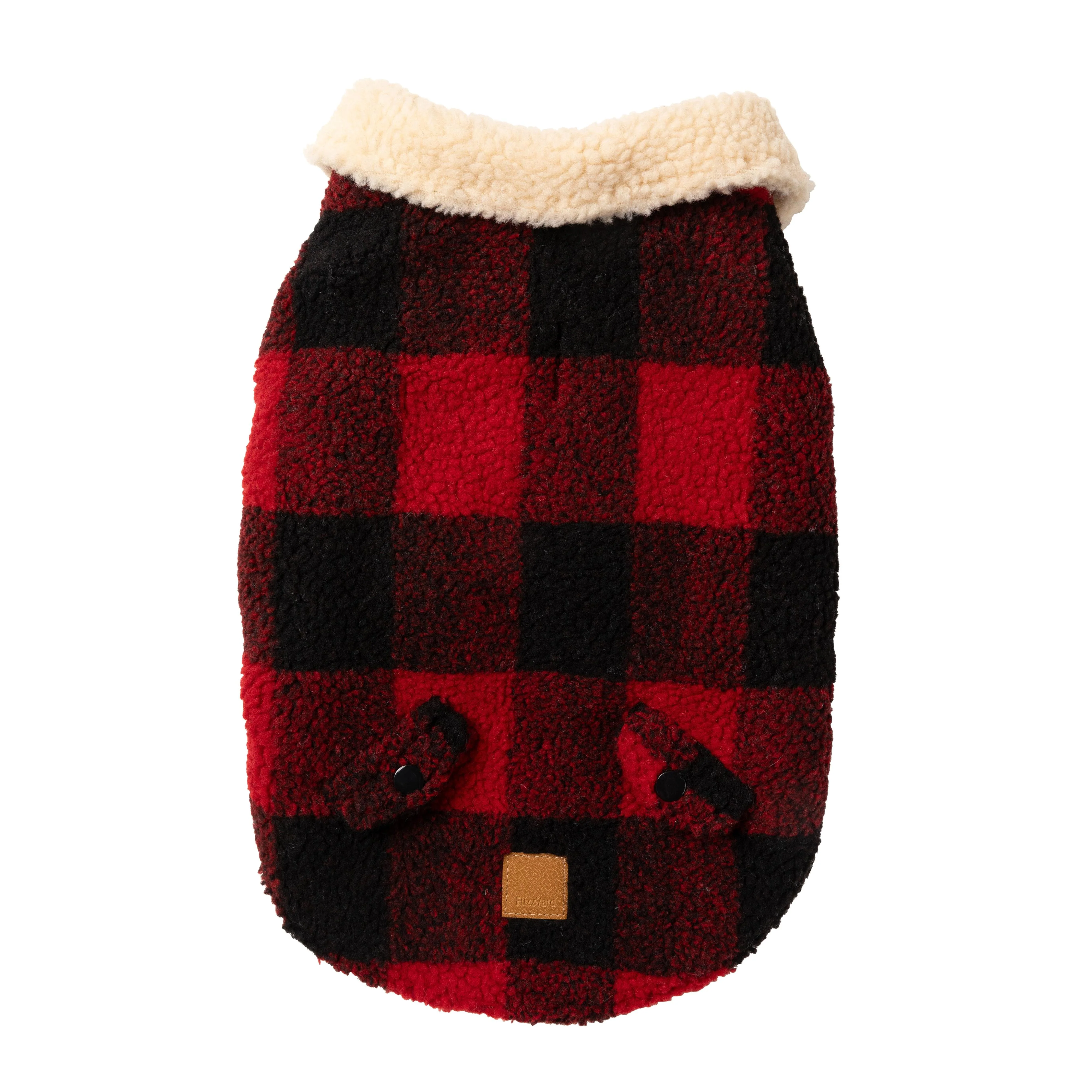 FuzzYard Dog Apparel Jacket Lumberjack Red Size 7 ^+^ - Image 6
