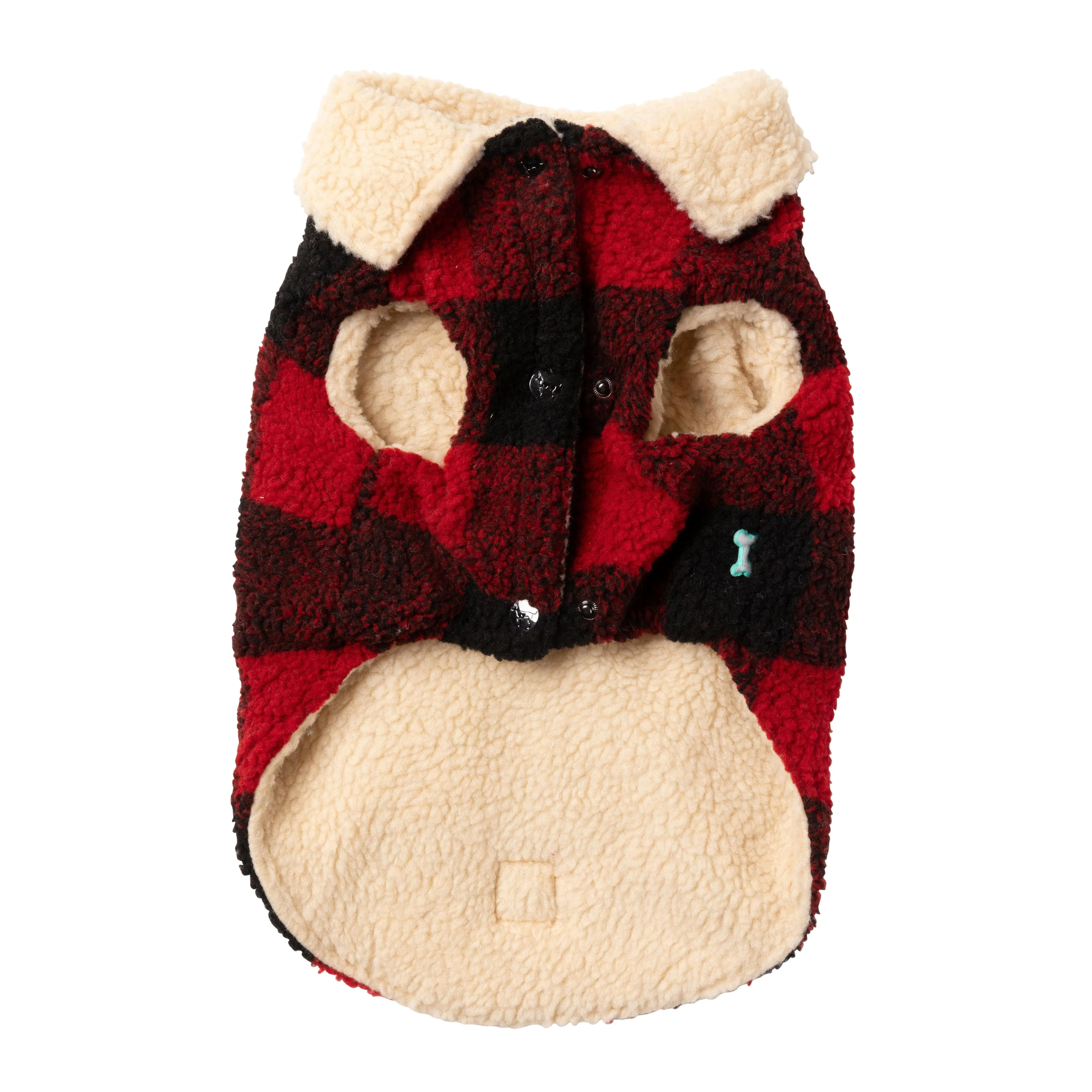 FuzzYard Dog Apparel Jacket Lumberjack Red Size 7 ^+^ - Image 7