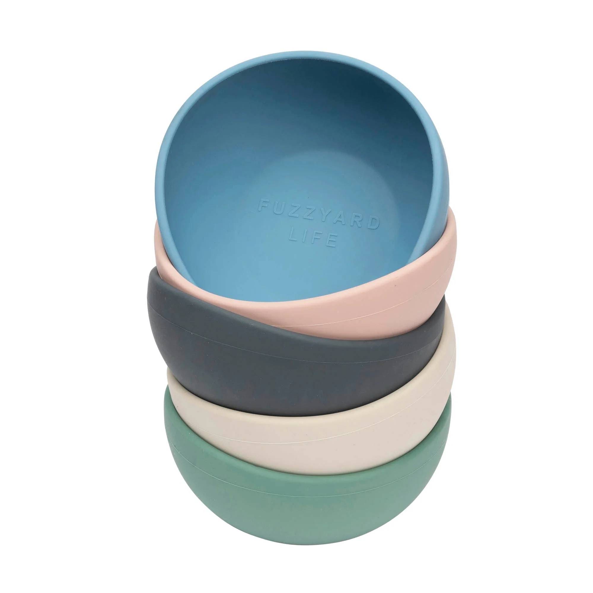 FuzzYard Life Silicone Dog Bowl Slate Grey Large - Image 3