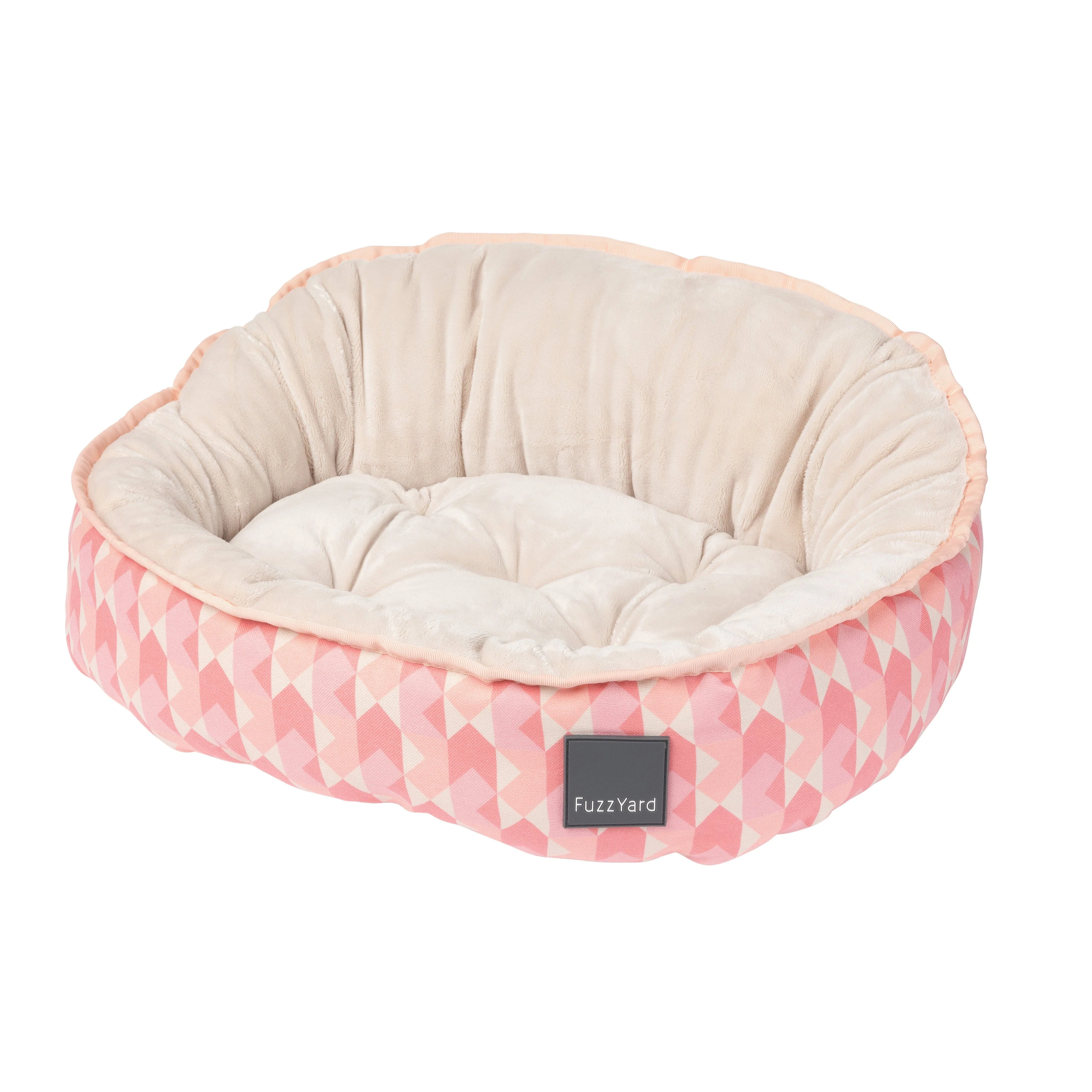 Fuzzyard Reversible Dog Bed Pink Lemonade Small