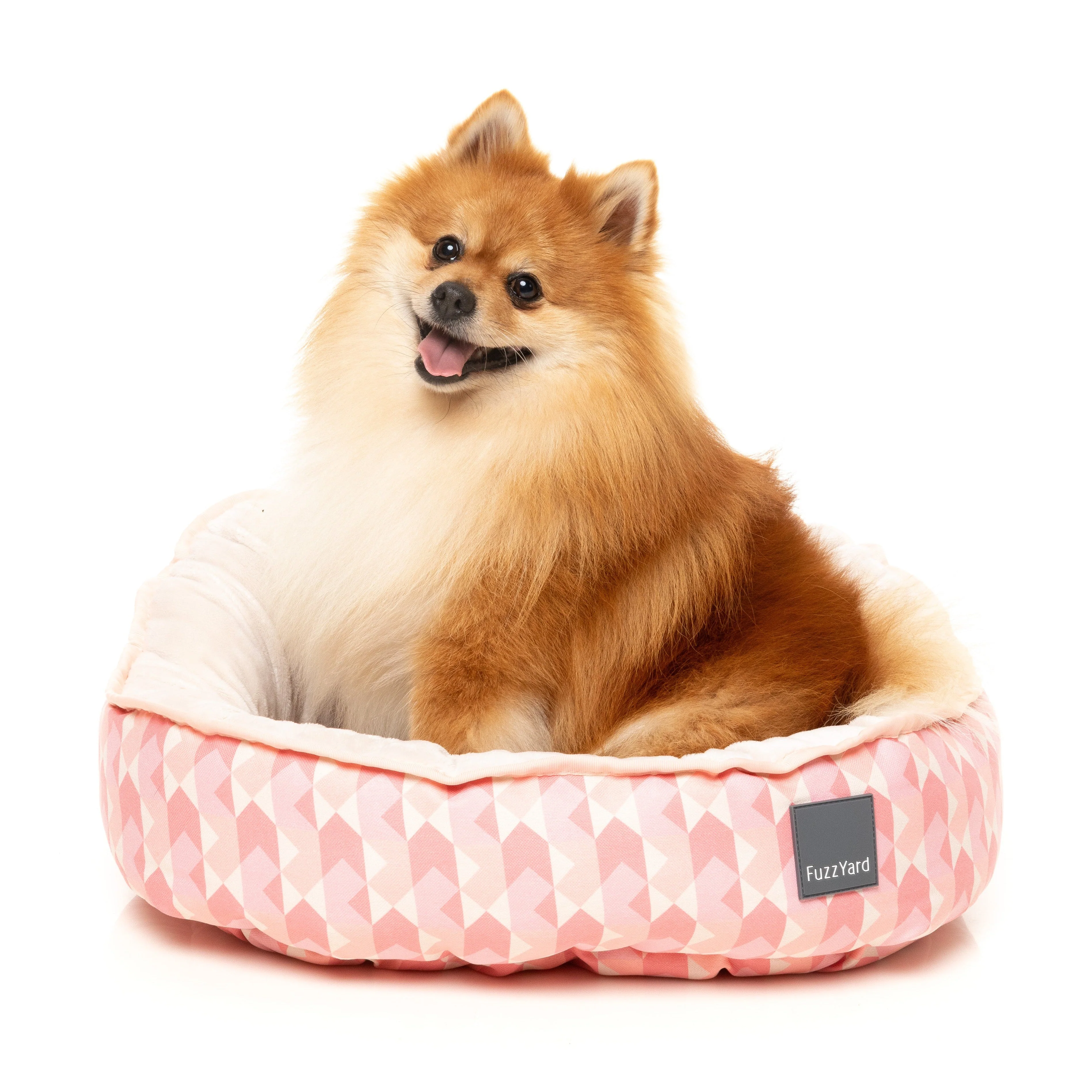 Fuzzyard Reversible Dog Bed Pink Lemonade Small - Image 2