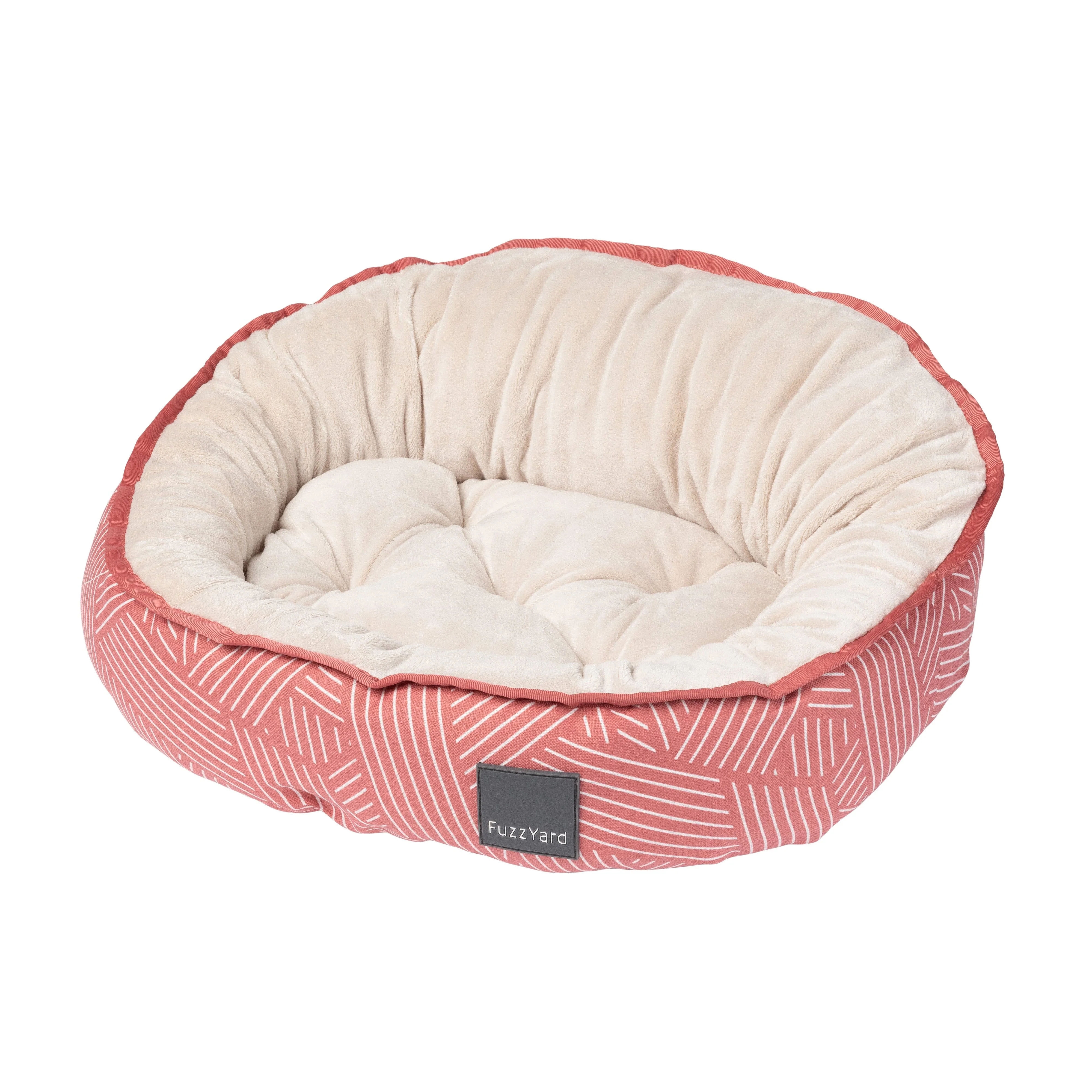 Fuzzyard Reversible Dog Bed Thornbury Brick Red Medium