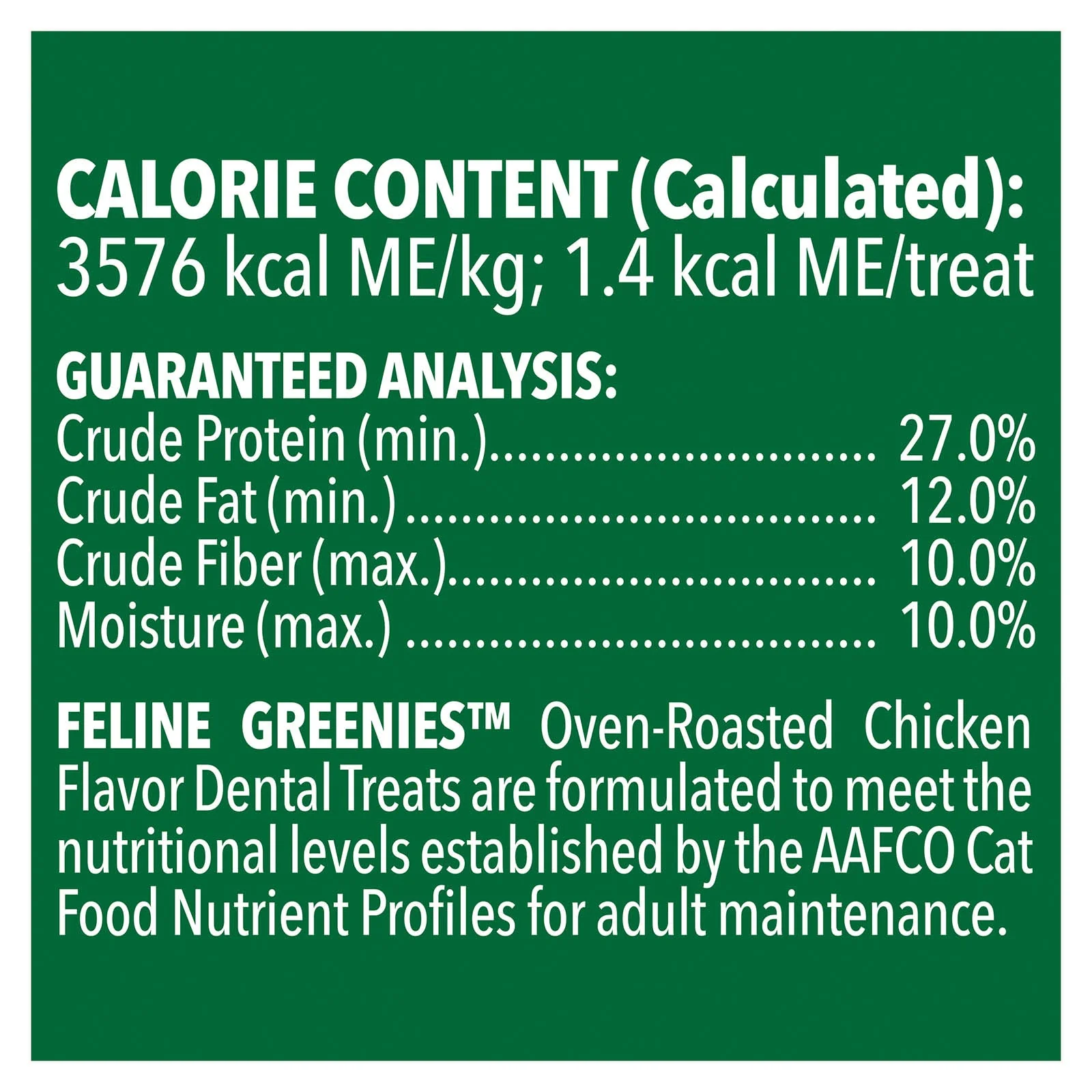 Greenies Cat Dental Treats Oven Roasted Chicken 60g - Image 6