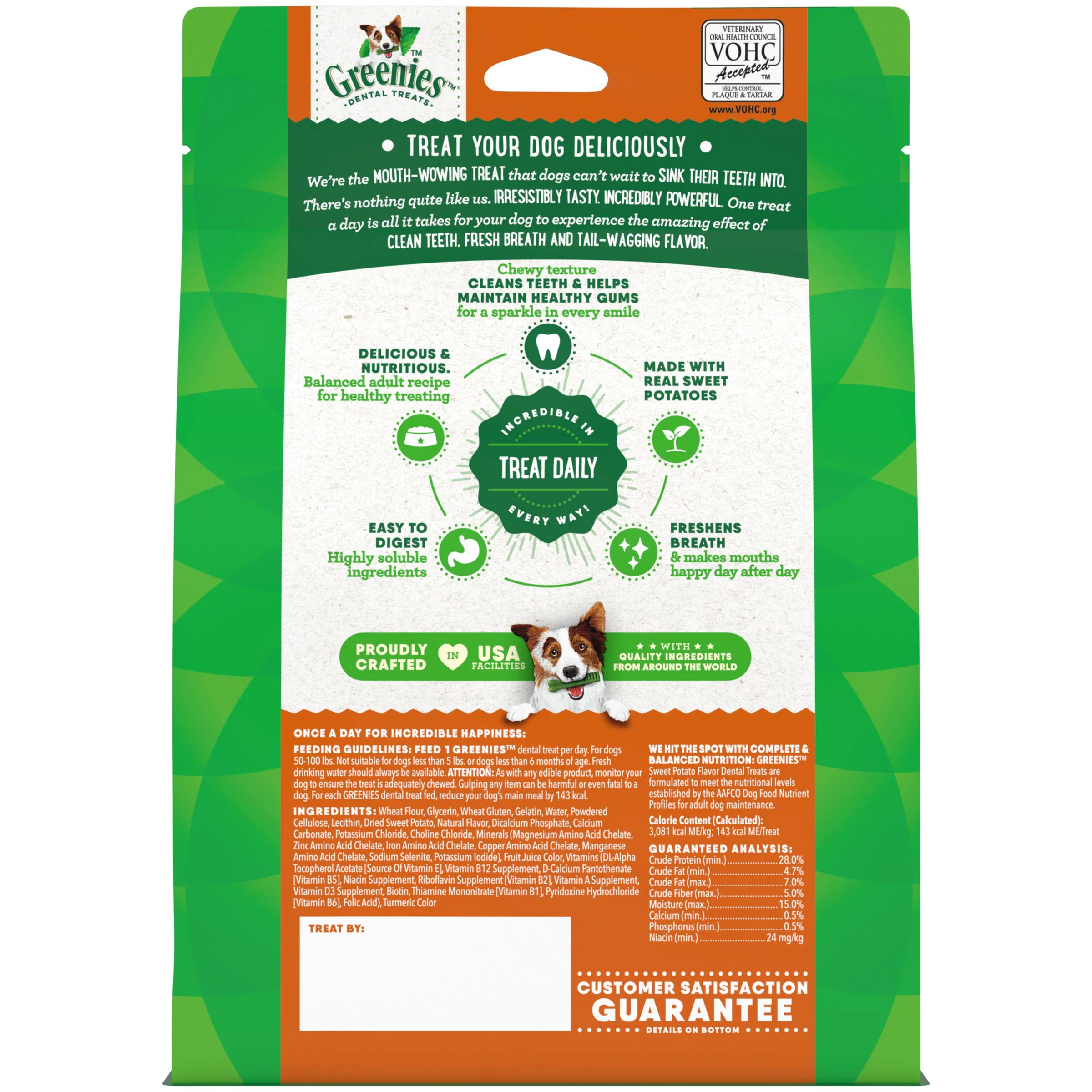 Greenies Dog Sweet Potato Dental Treats for Large Dogs 340g - Image 4