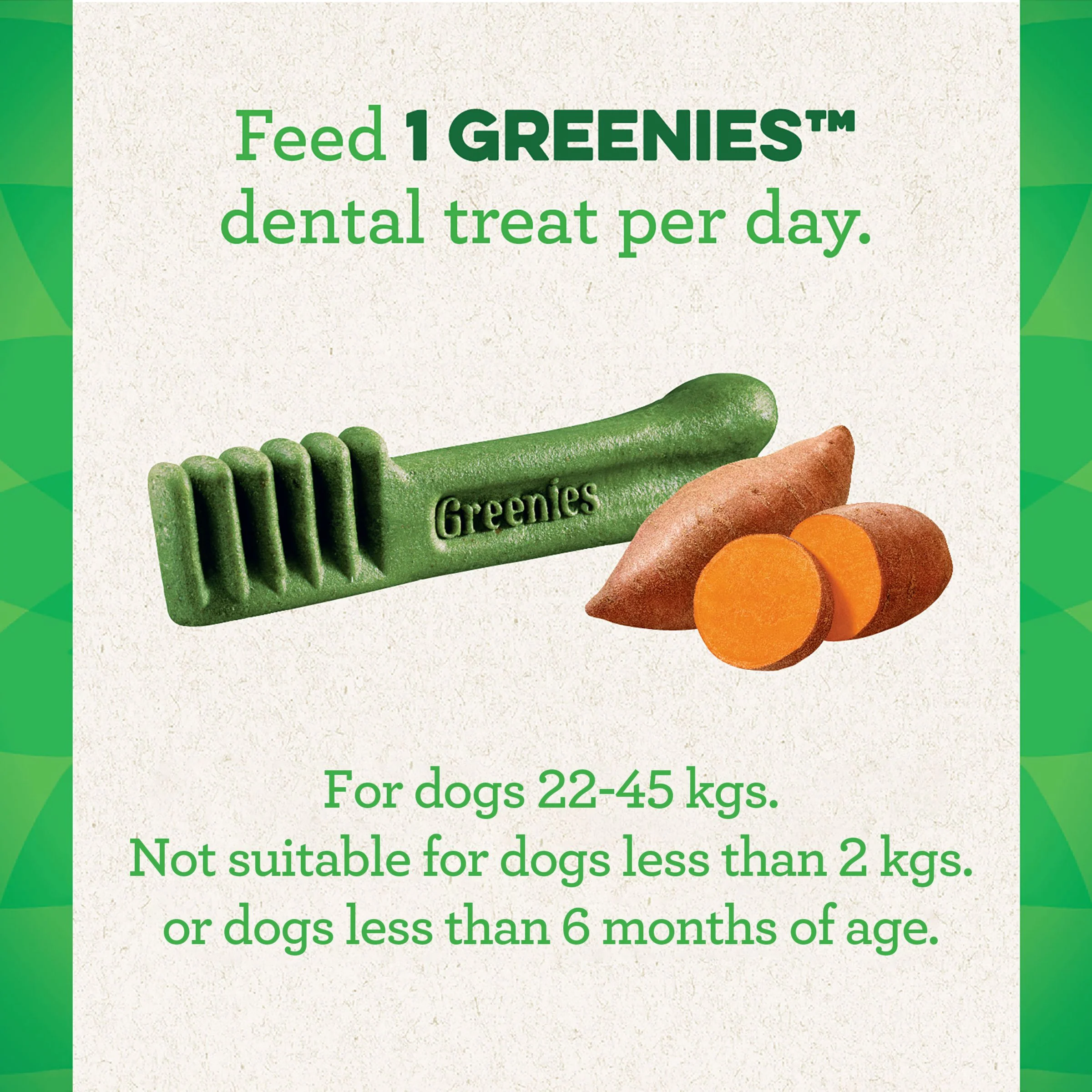 Greenies Dog Sweet Potato Dental Treats for Large Dogs 340g - Image 5