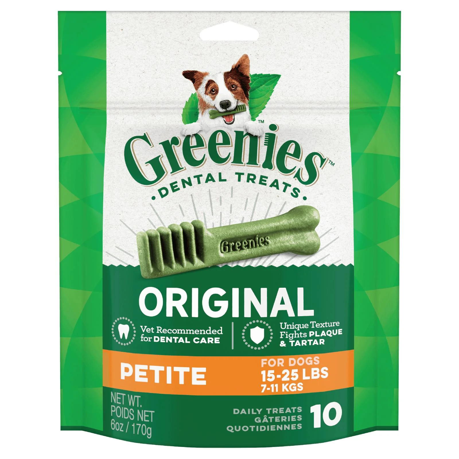 Greenies Dog Original Dental Treats for Petite Dogs 170g