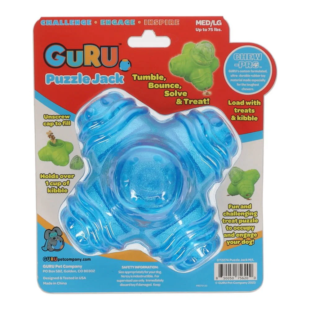 GURU Pocket Treat Ball Dog Enrichment Toy Medium/Large - Image 4