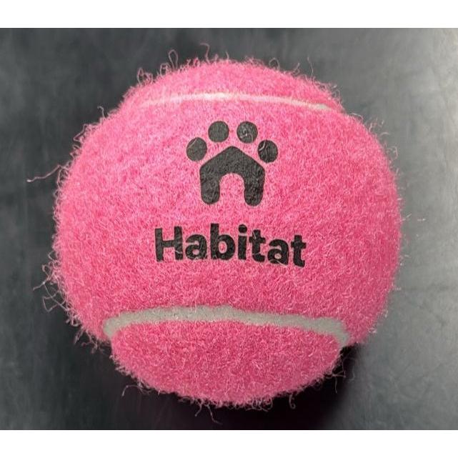Habitat Medium Sized Tennis Ball Dog Toy Pink