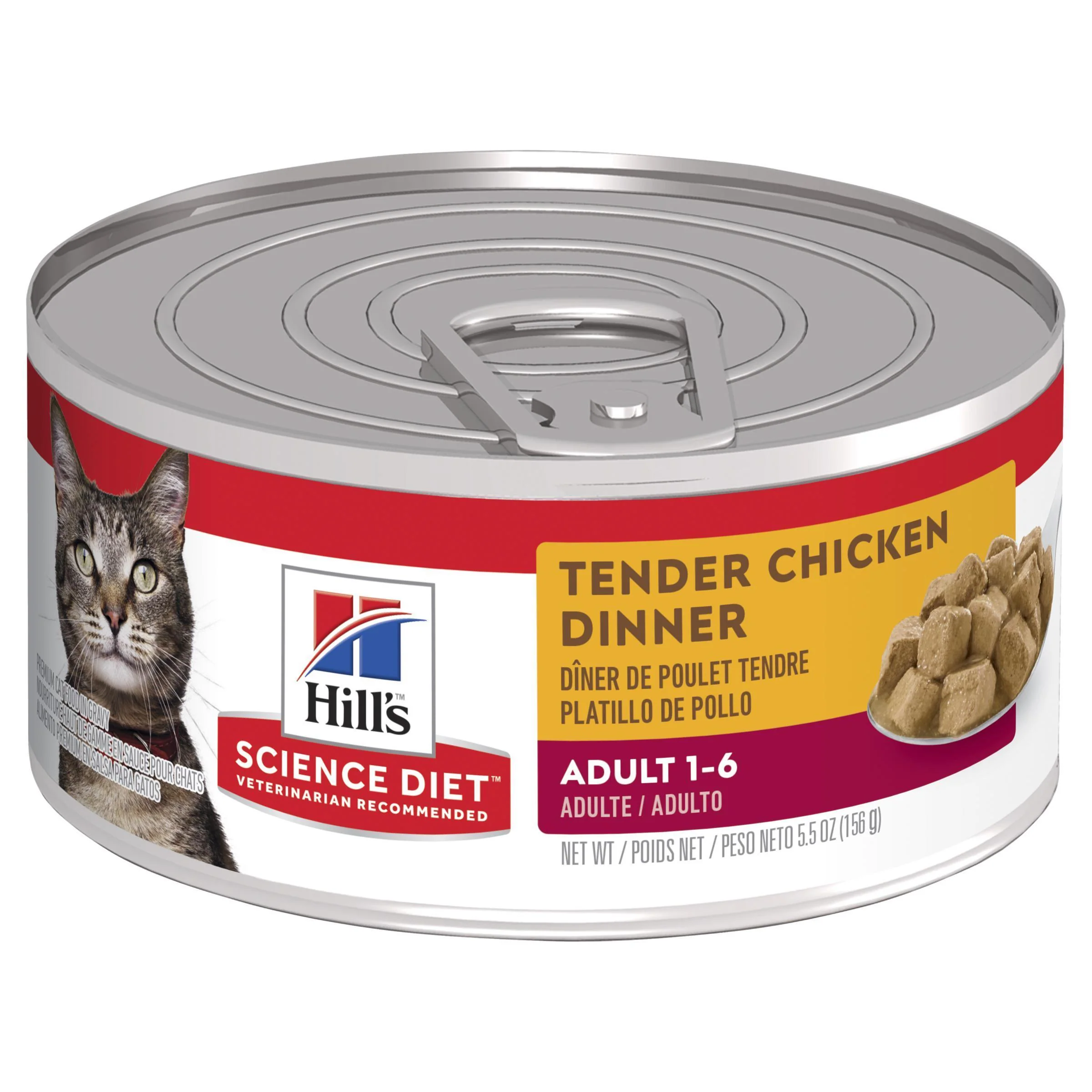 Hills Science Diet Adult Tender Dinners Chicken Canned Cat Food 156g x 24 - Image 2
