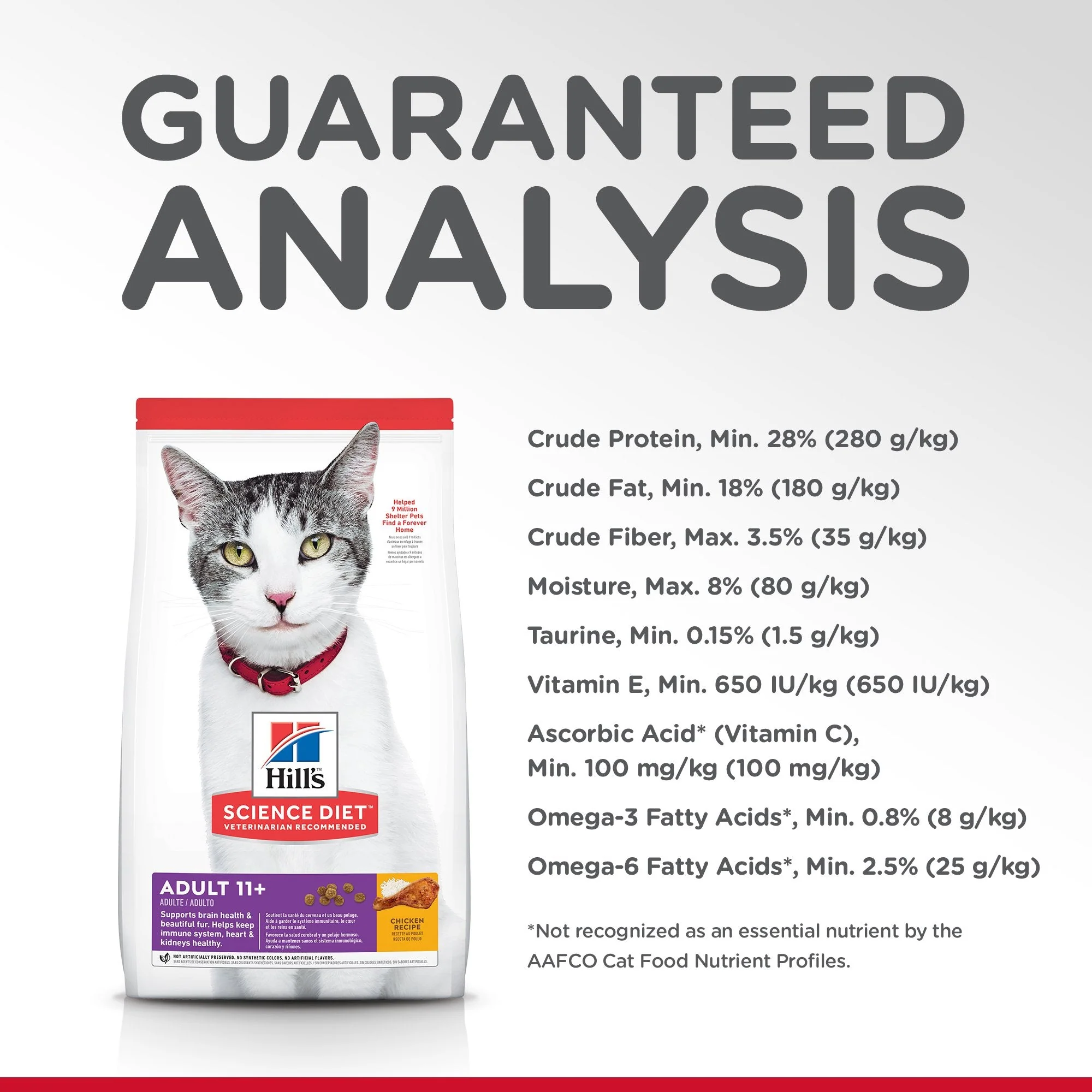Hills Science Diet Senior Adult 11+ Dry Cat Food 1.58kg - Image 9