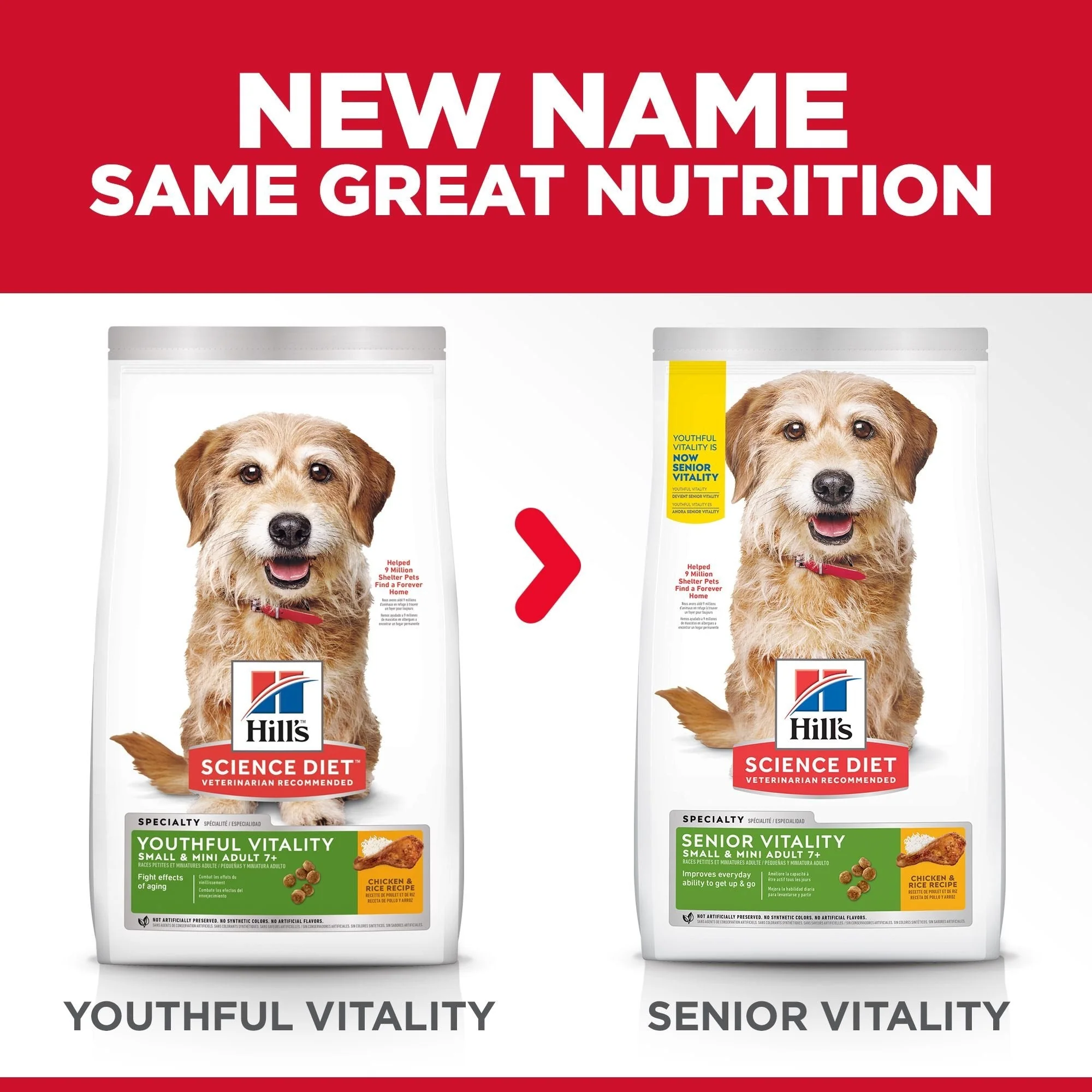 Hills Science Diet Senior Vitality Small and Mini Adult 7+ Dry Dog Food 1.58kg - Image 3