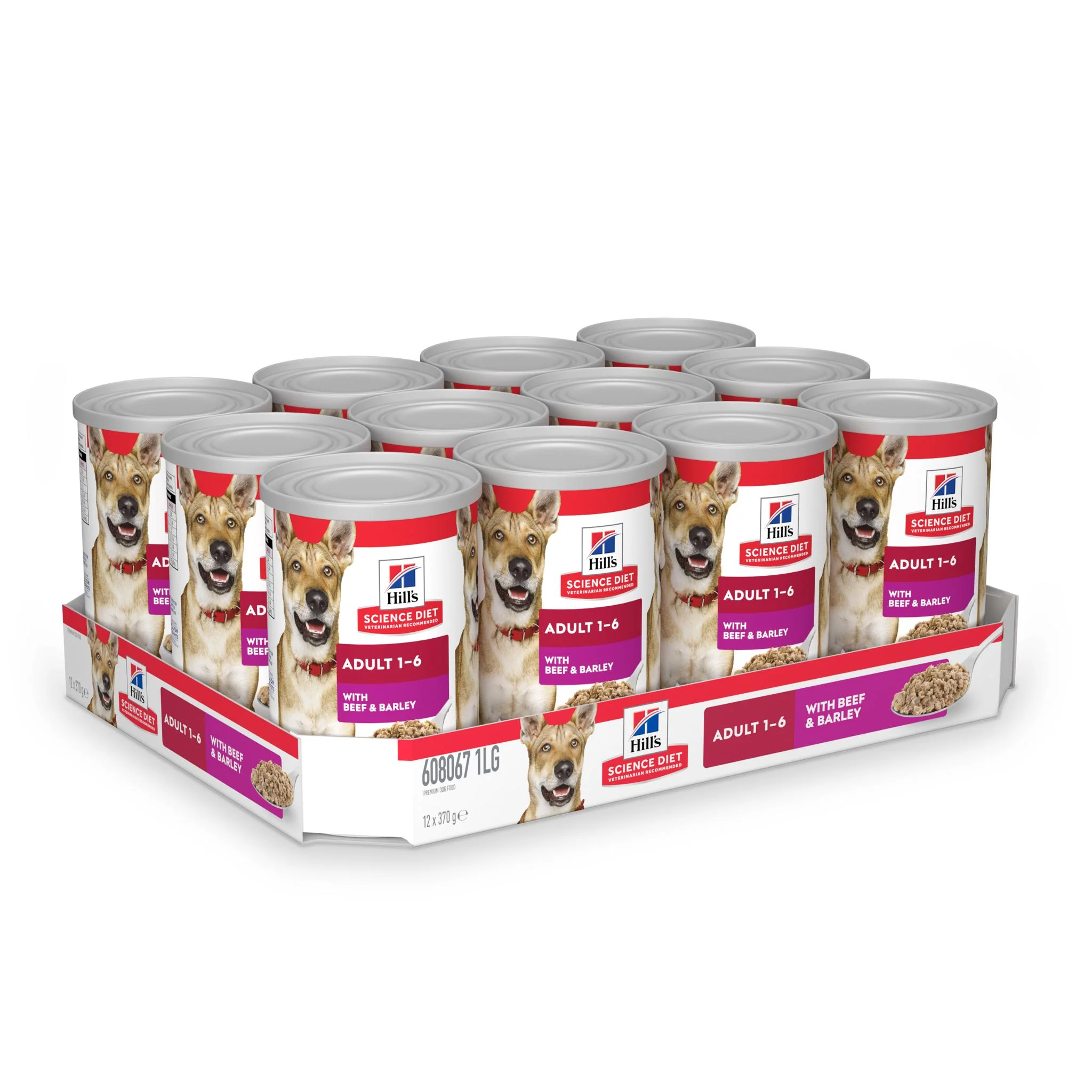 Hills Science Diet Adult Beef and Barley Canned Dog Food 363g x 12 - Image 11